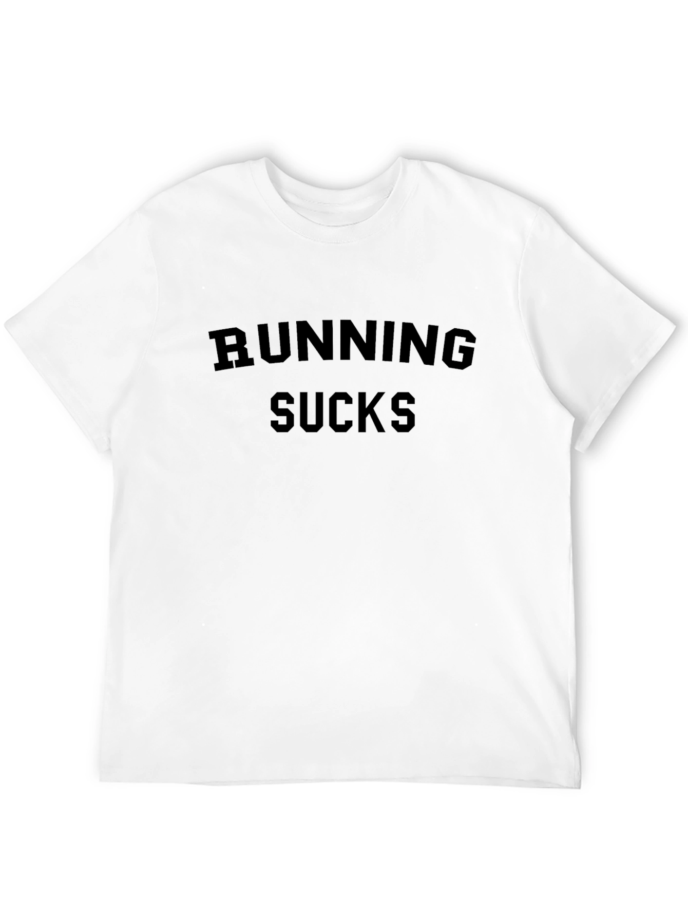 Running Sucks Graphic Tee - Black Cotton