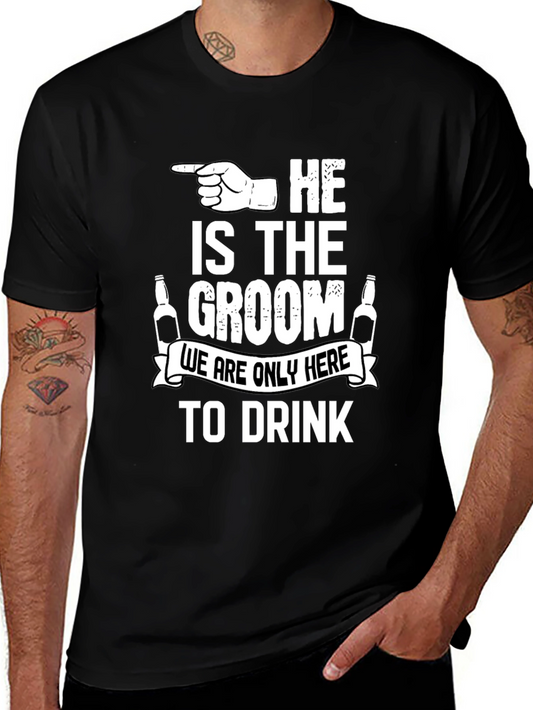 Grooms Crew T-Shirt - Drinking Team Apparel