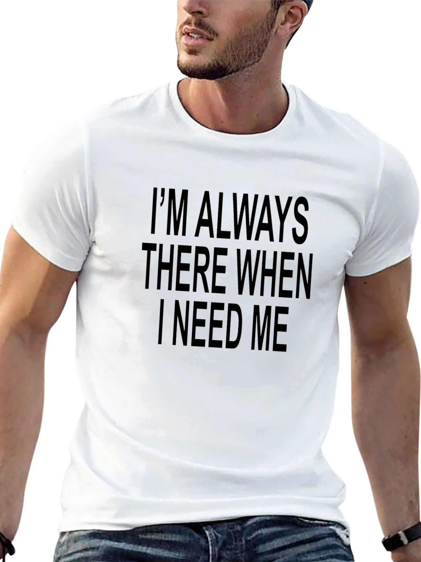 Always There T-Shirt - Black Graphic Tee