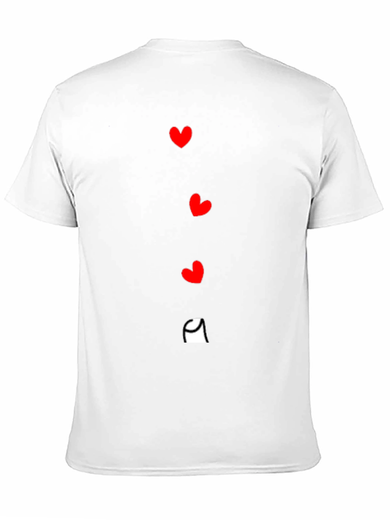 Heart Stack Graphic Tee - Black