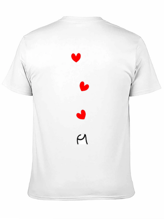 Heart Stack Graphic Tee - Black