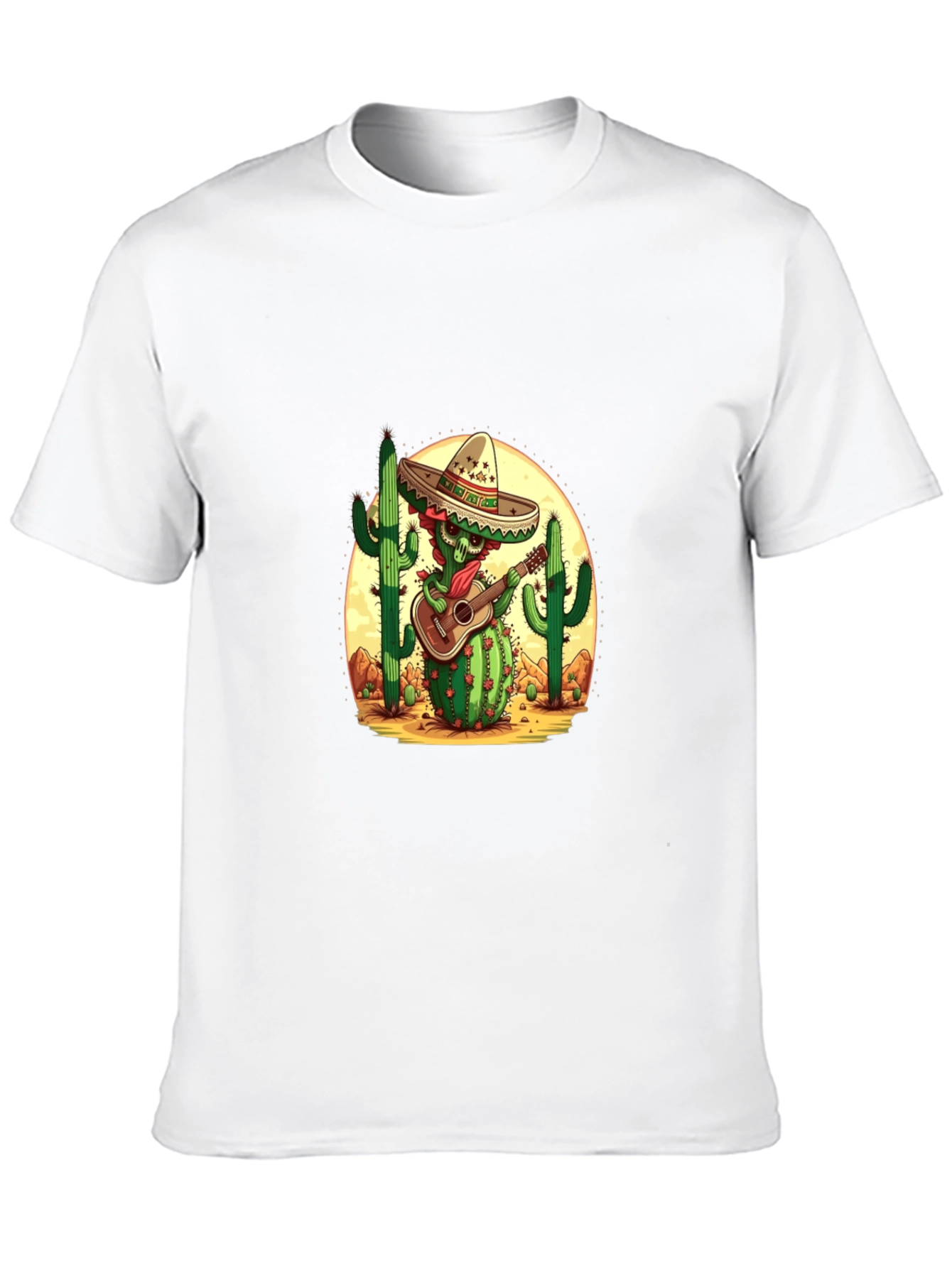 Cactus Mariachi Graphic Tee - Desert Fiesta Shirt