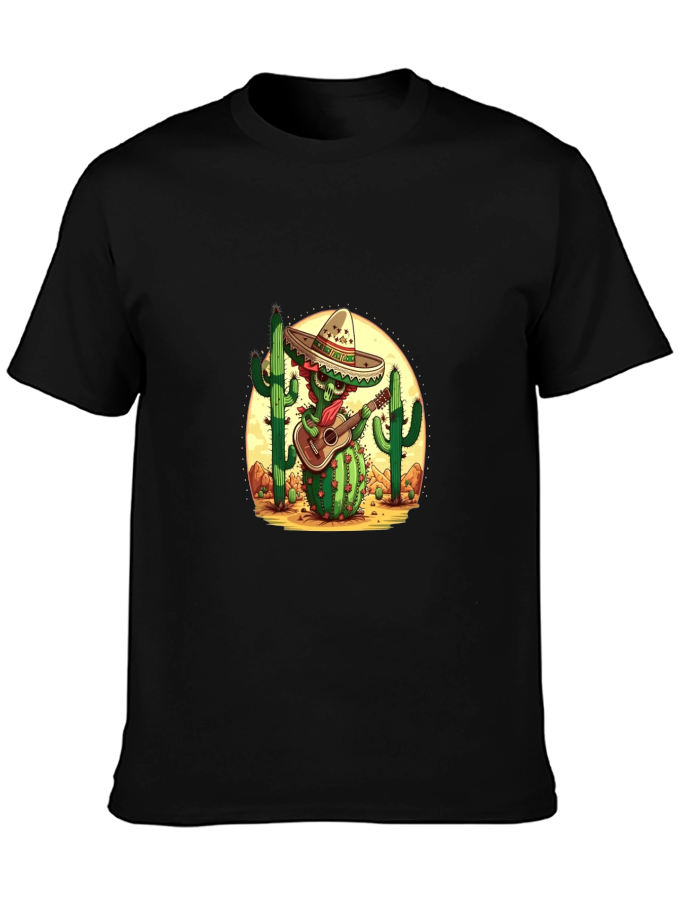 Cactus Mariachi Graphic Tee - Desert Fiesta Shirt