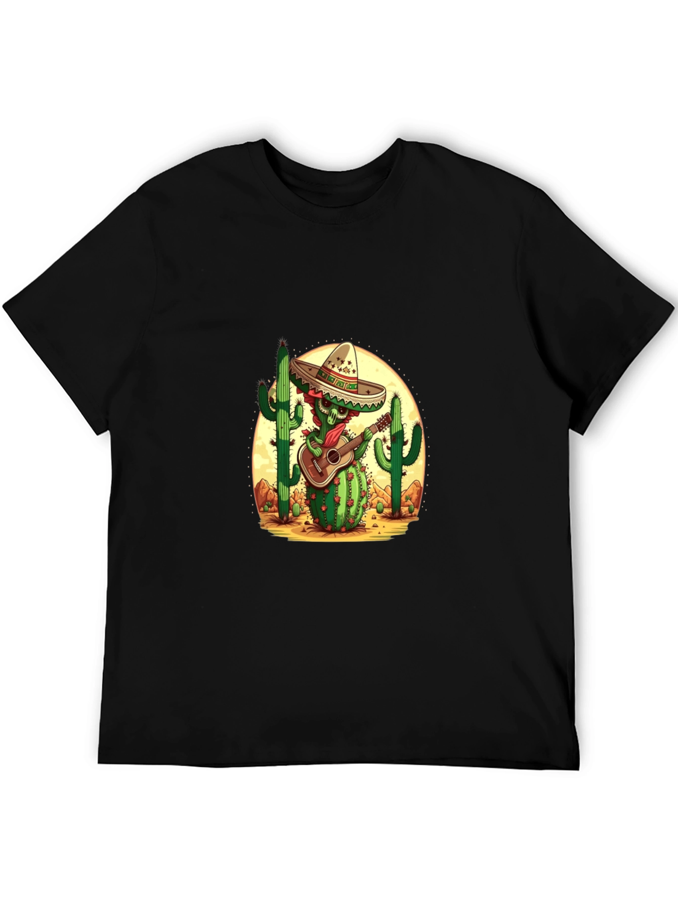 Cactus Mariachi Graphic Tee - Desert Fiesta Shirt