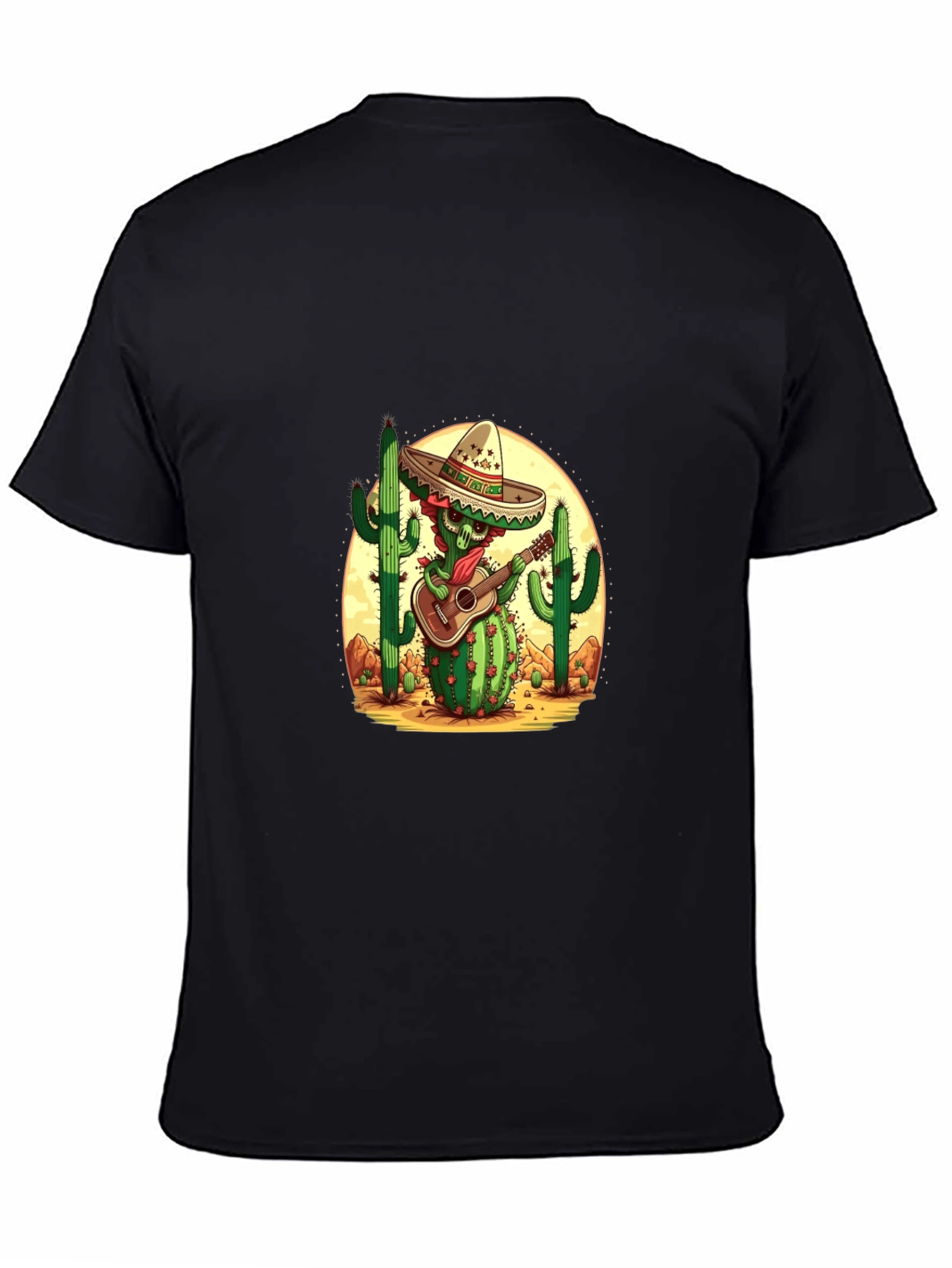 Cactus Mariachi Graphic Tee - Desert Fiesta Shirt