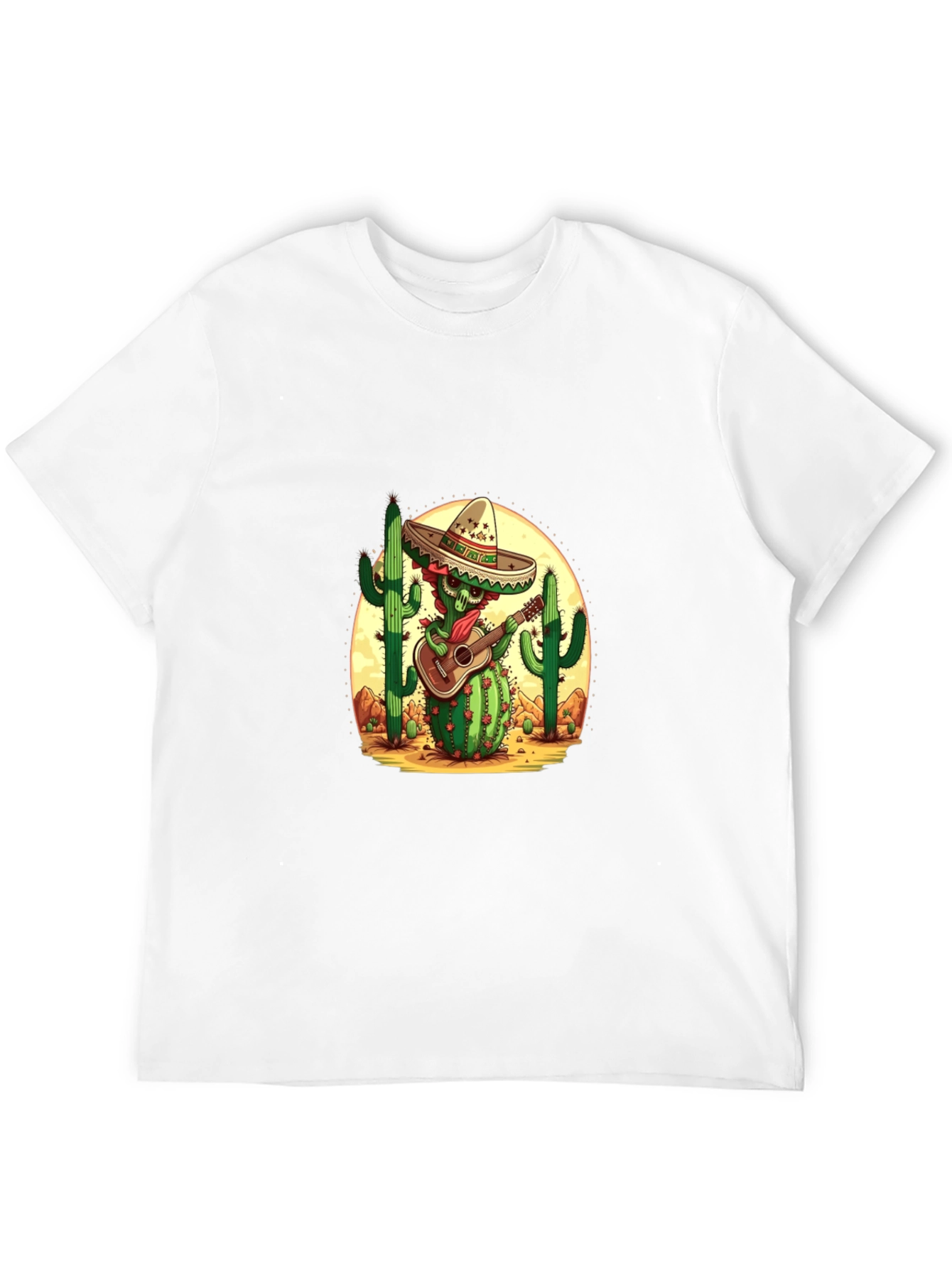 Cactus Mariachi Graphic Tee - Desert Fiesta Shirt
