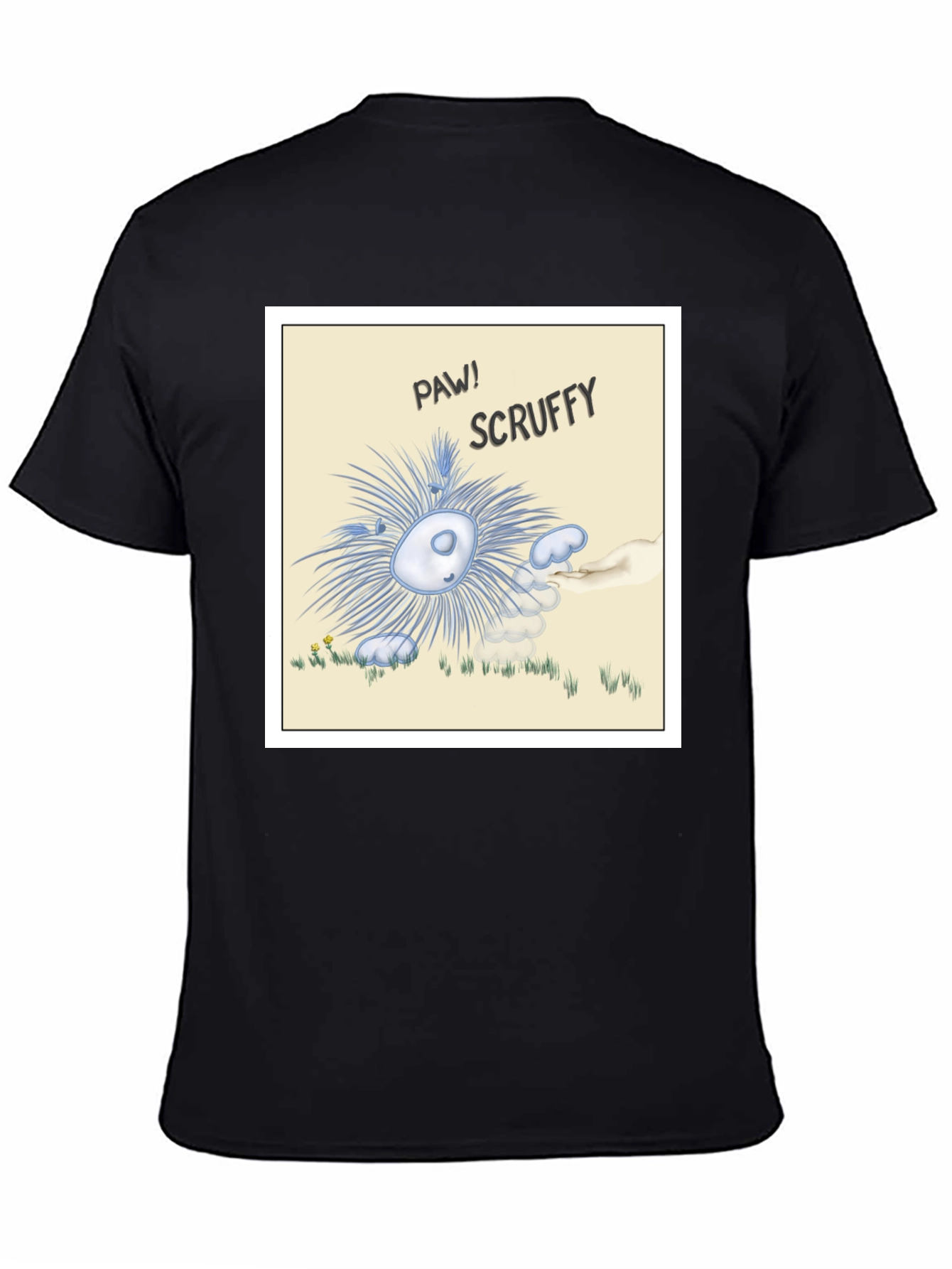 Scruffy Cartoon Graphic T-Shirt