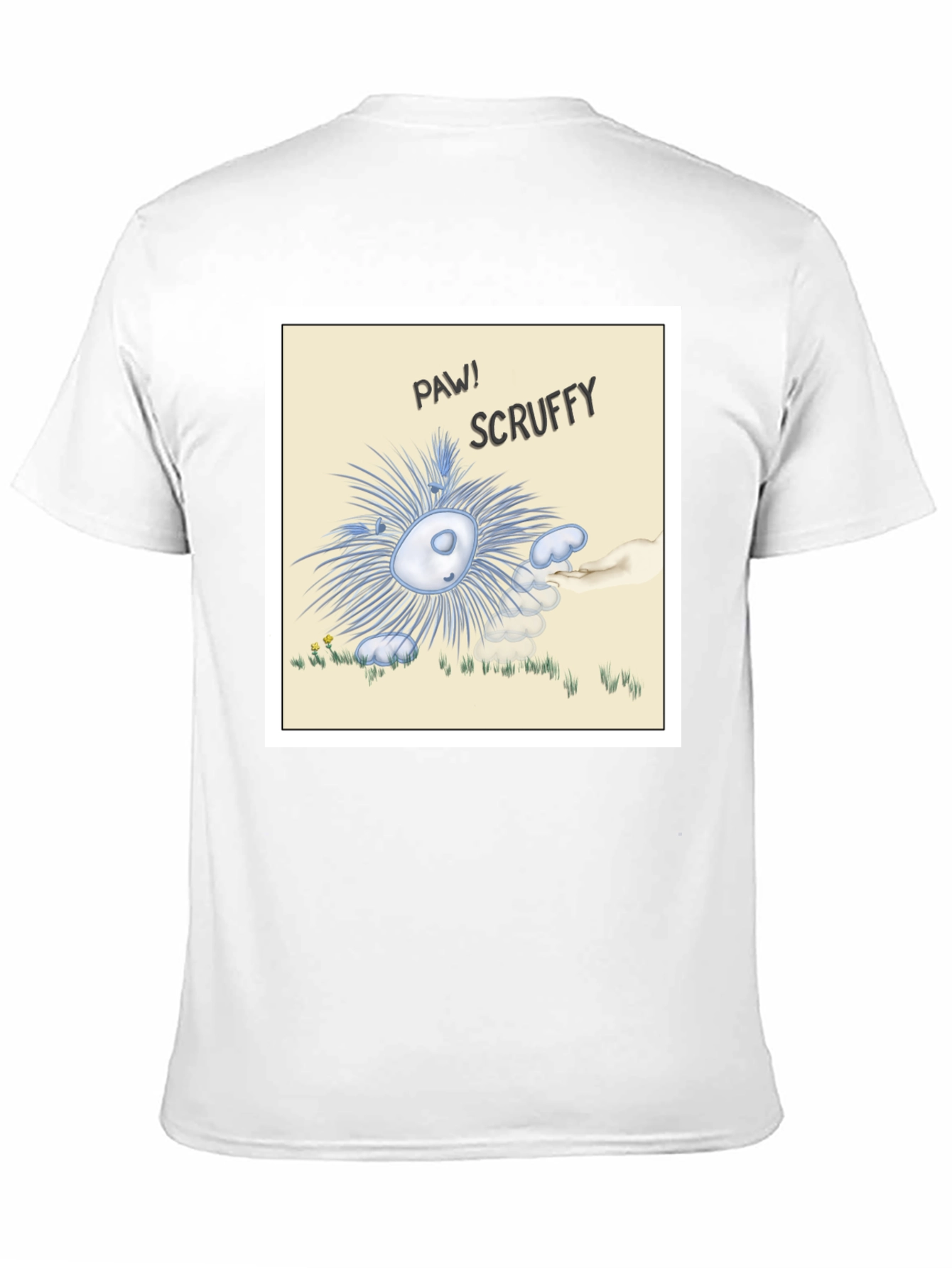 Scruffy Cartoon Graphic T-Shirt