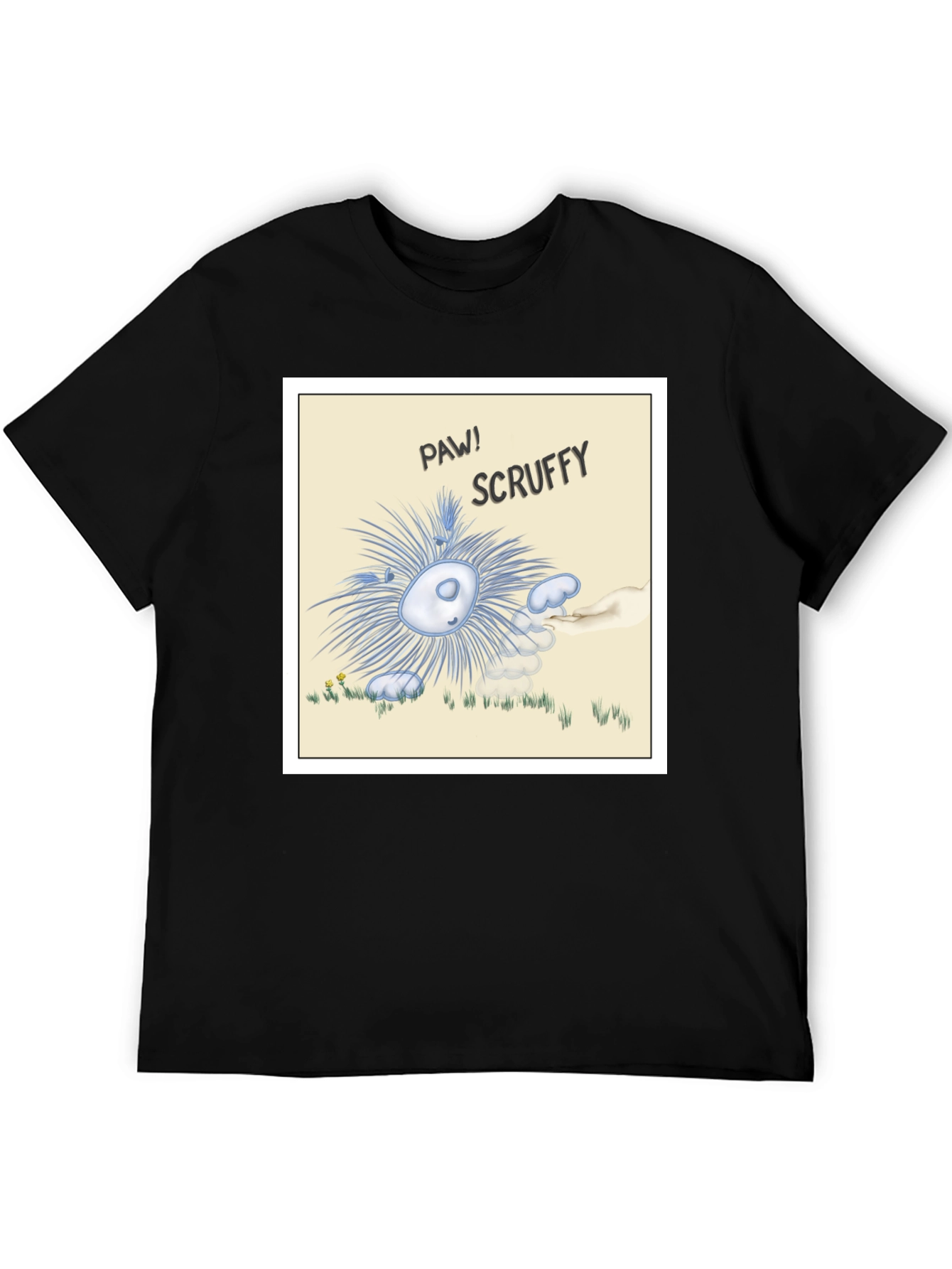 Scruffy Cartoon Graphic T-Shirt