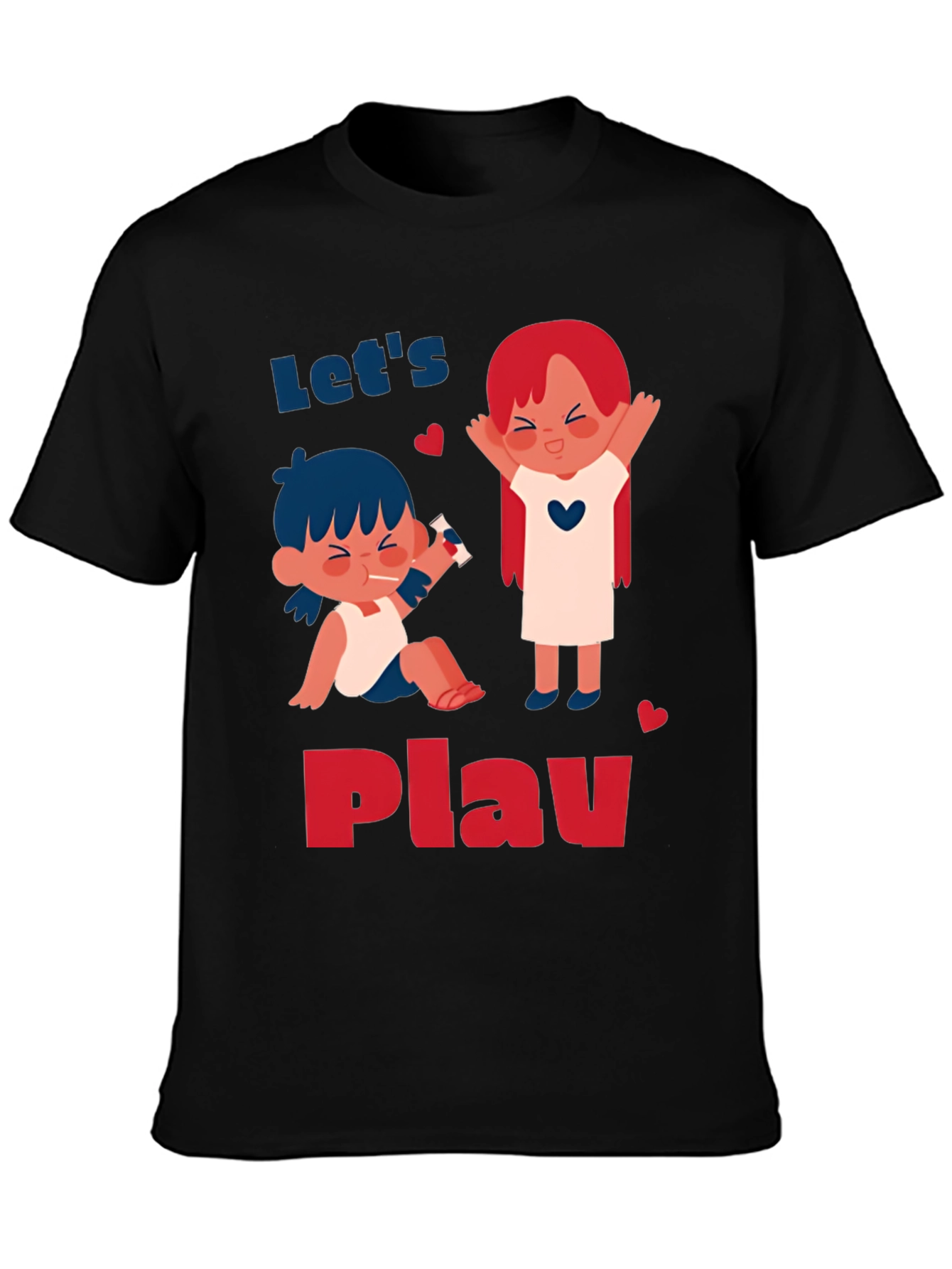 Playful Cartoon Print T-Shirt