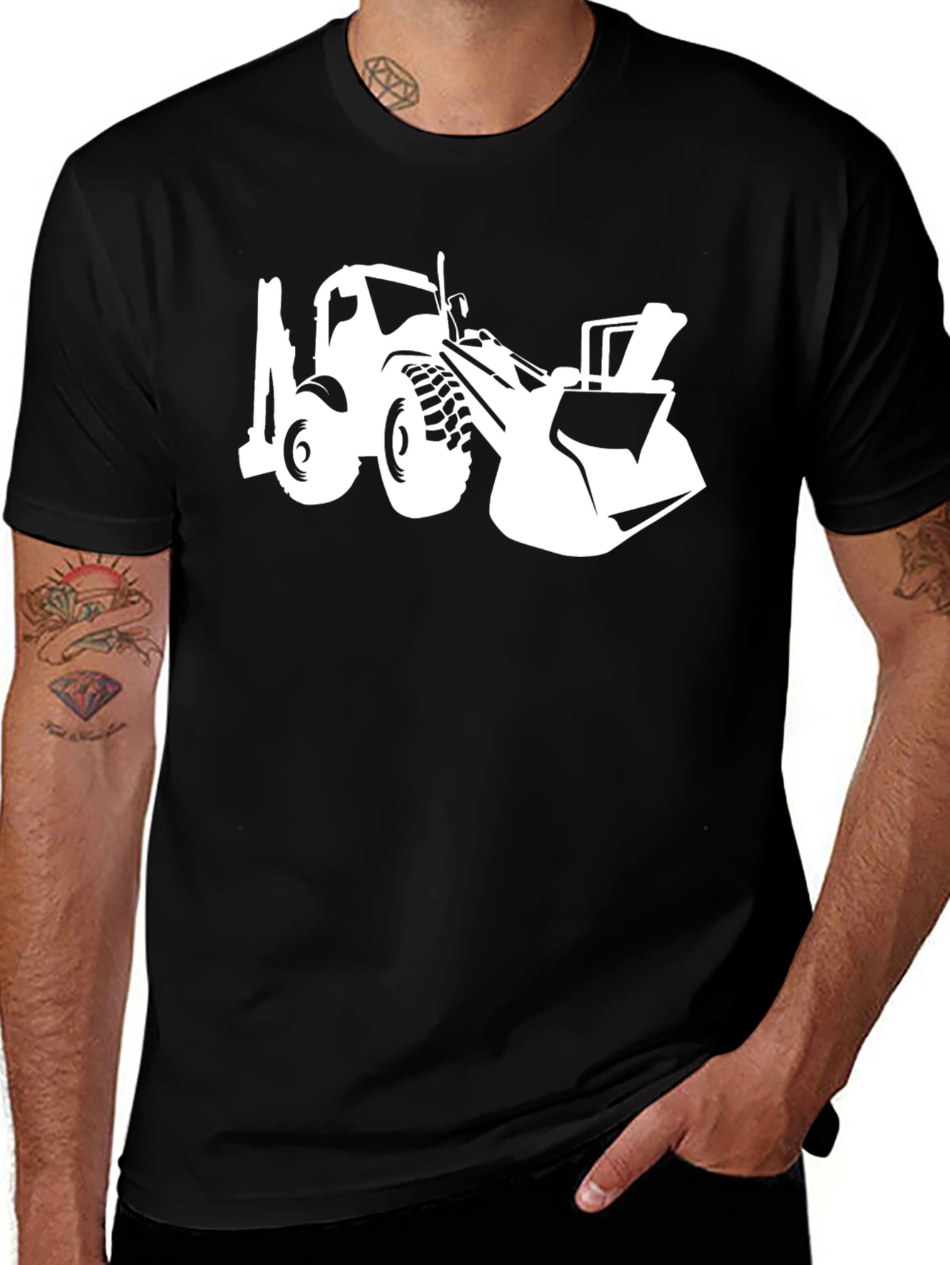 Bulldozer Graphic T-Shirt - Heavy Equipment Tee