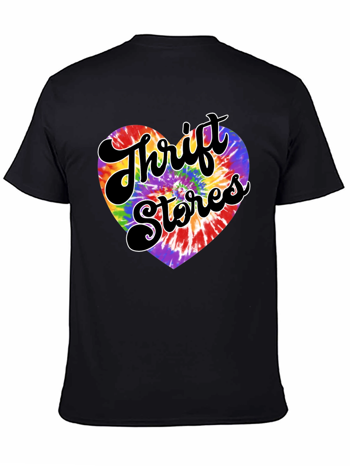 Thrift Stores Tie-Dye Heart Graphic Tee