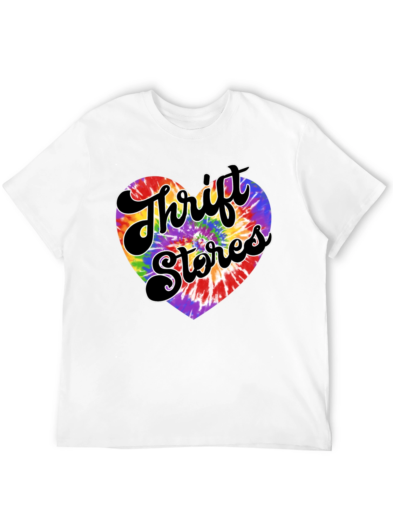 Thrift Stores Tie-Dye Heart Graphic Tee