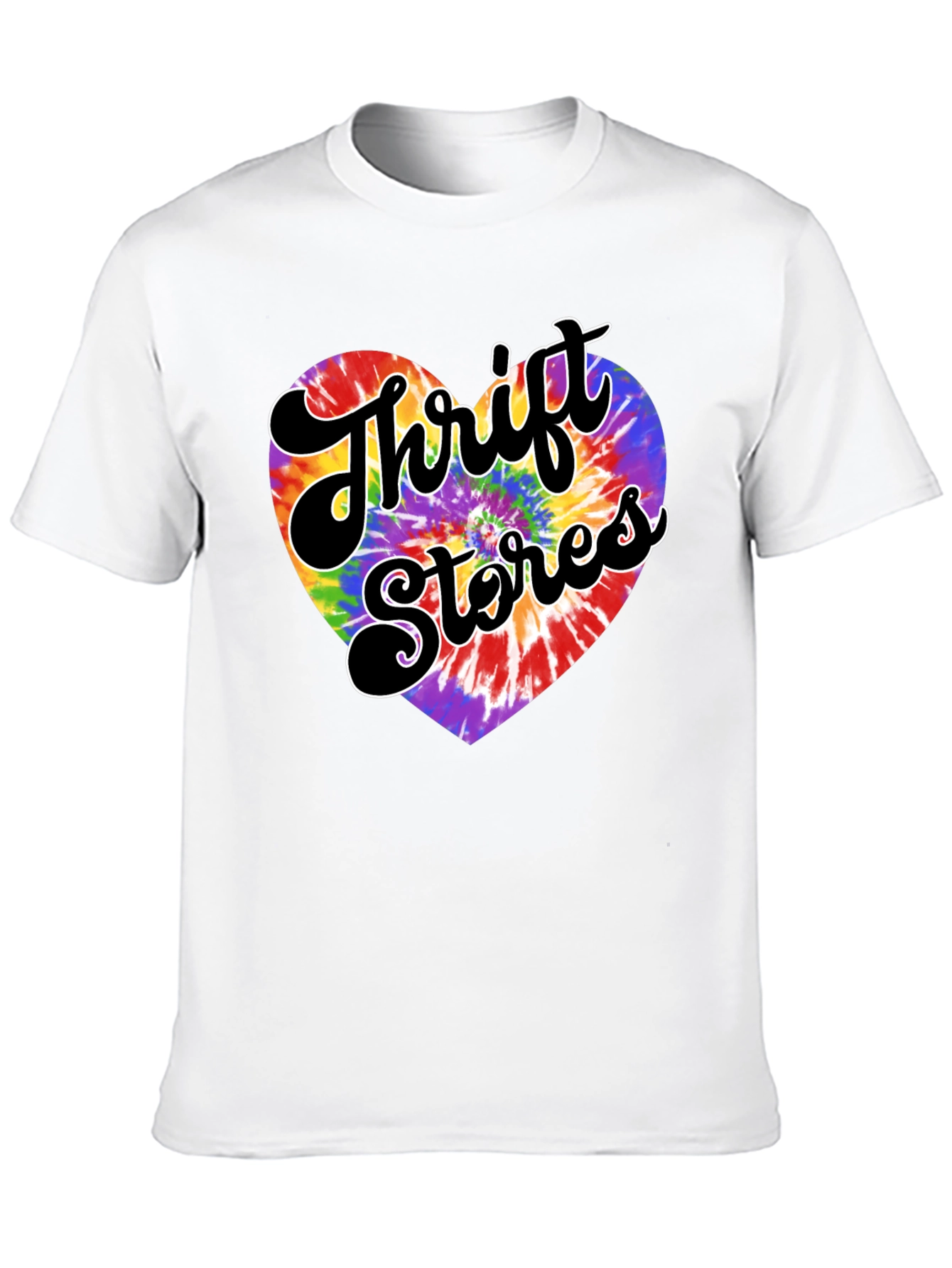 Thrift Stores Tie-Dye Heart Graphic Tee