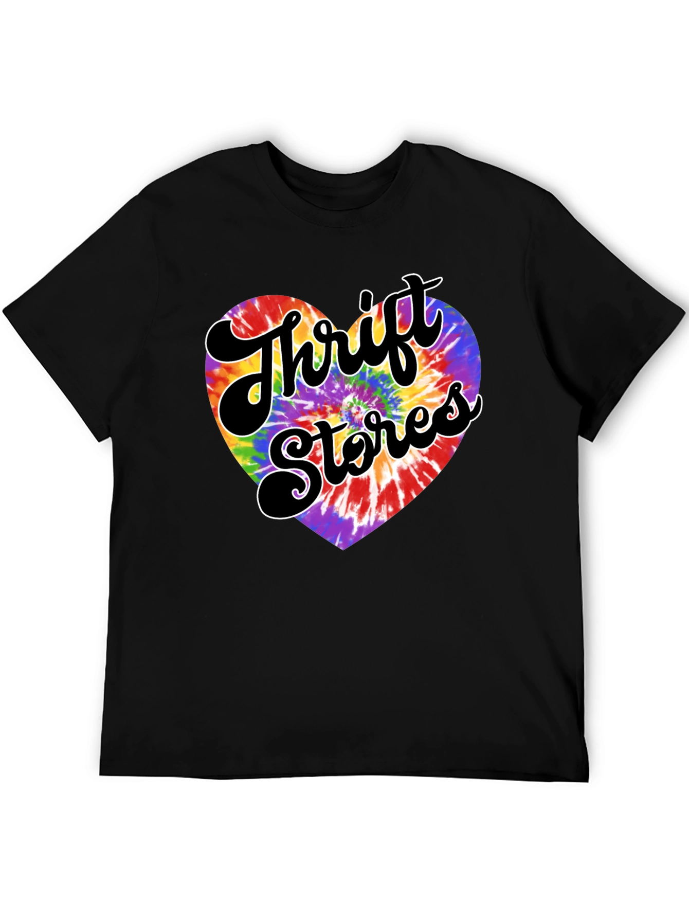 Thrift Stores Tie-Dye Heart Graphic Tee
