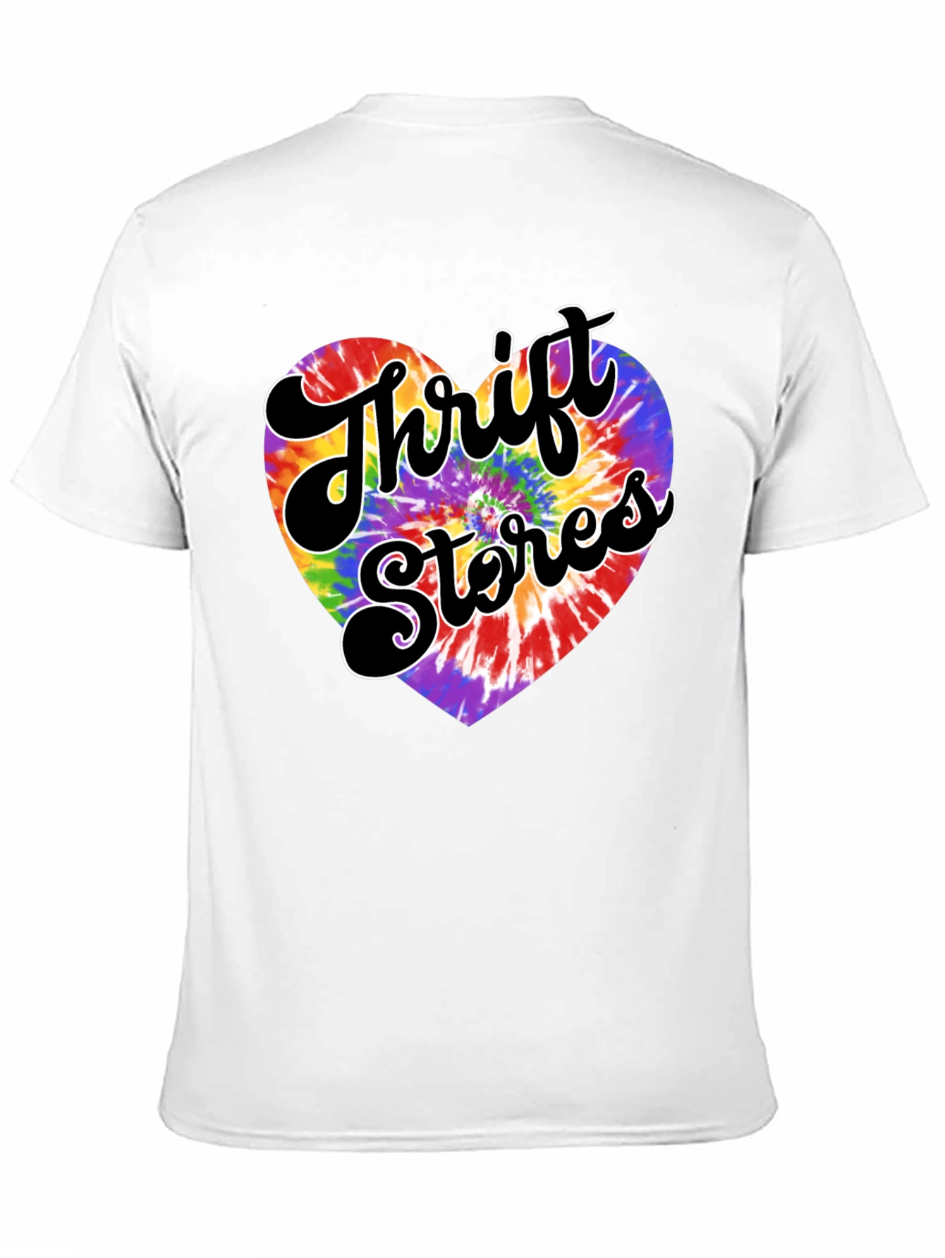 Thrift Stores Tie-Dye Heart Graphic Tee