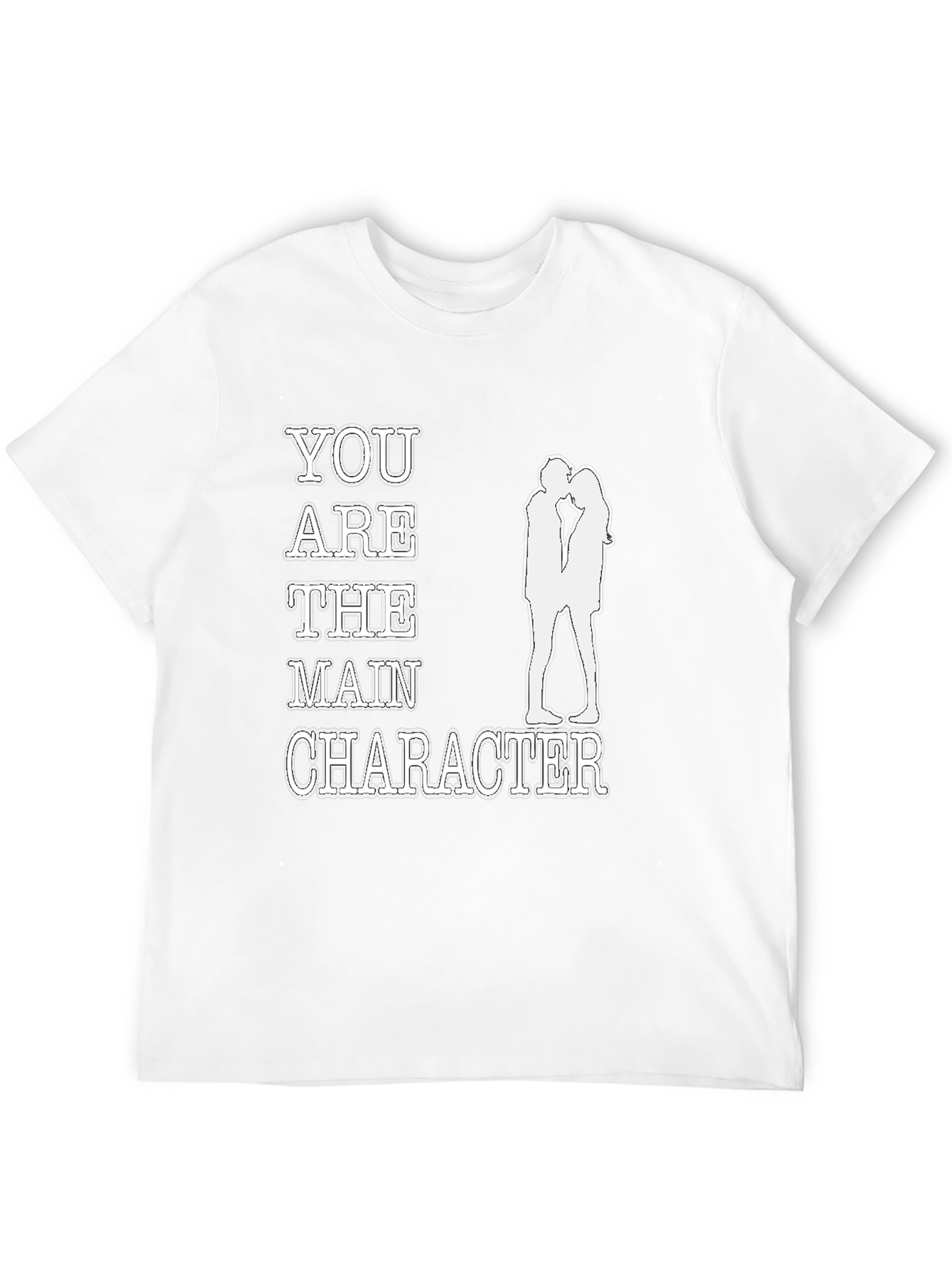 You are the Main Character Black Graphic Tee
