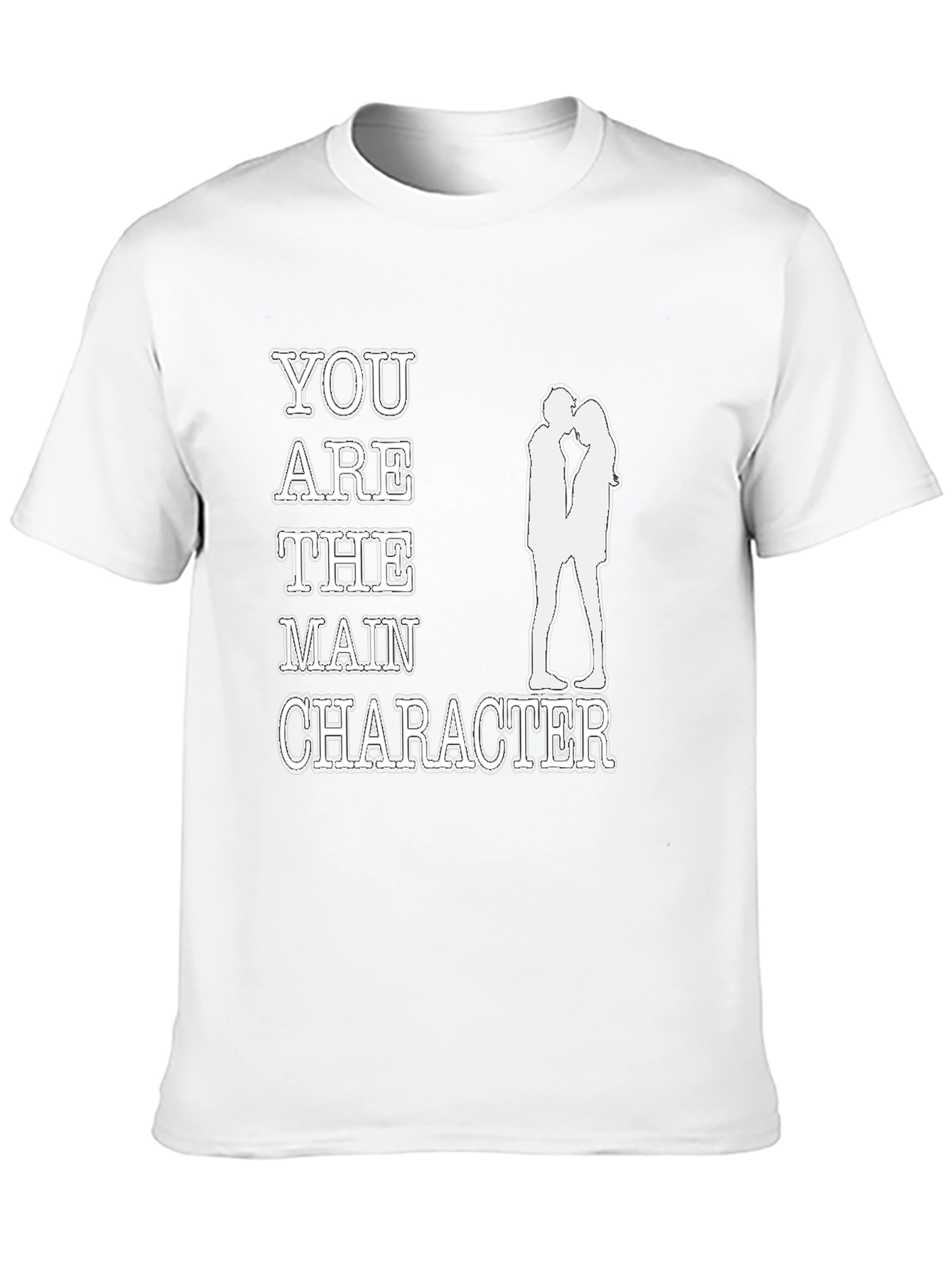 You are the Main Character Black Graphic Tee