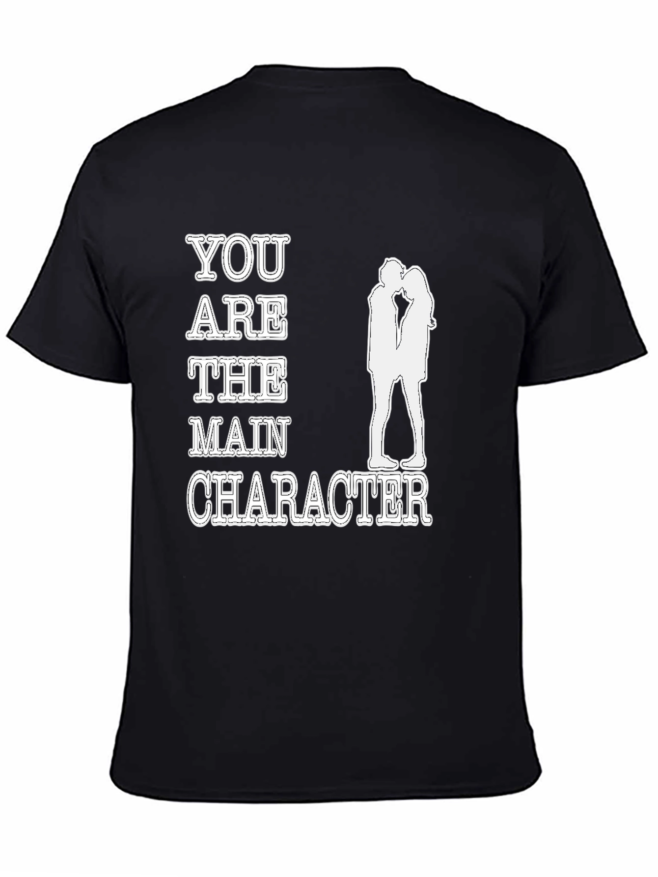 You are the Main Character Black Graphic Tee