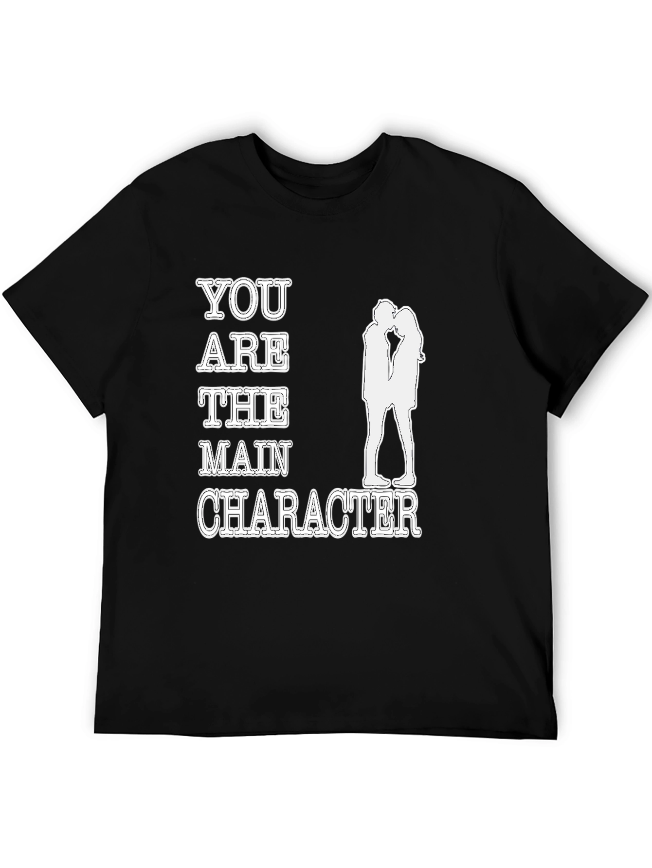 You are the Main Character Black Graphic Tee