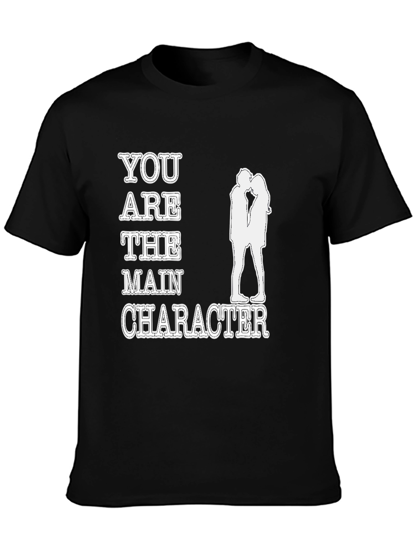 You are the Main Character Black Graphic Tee