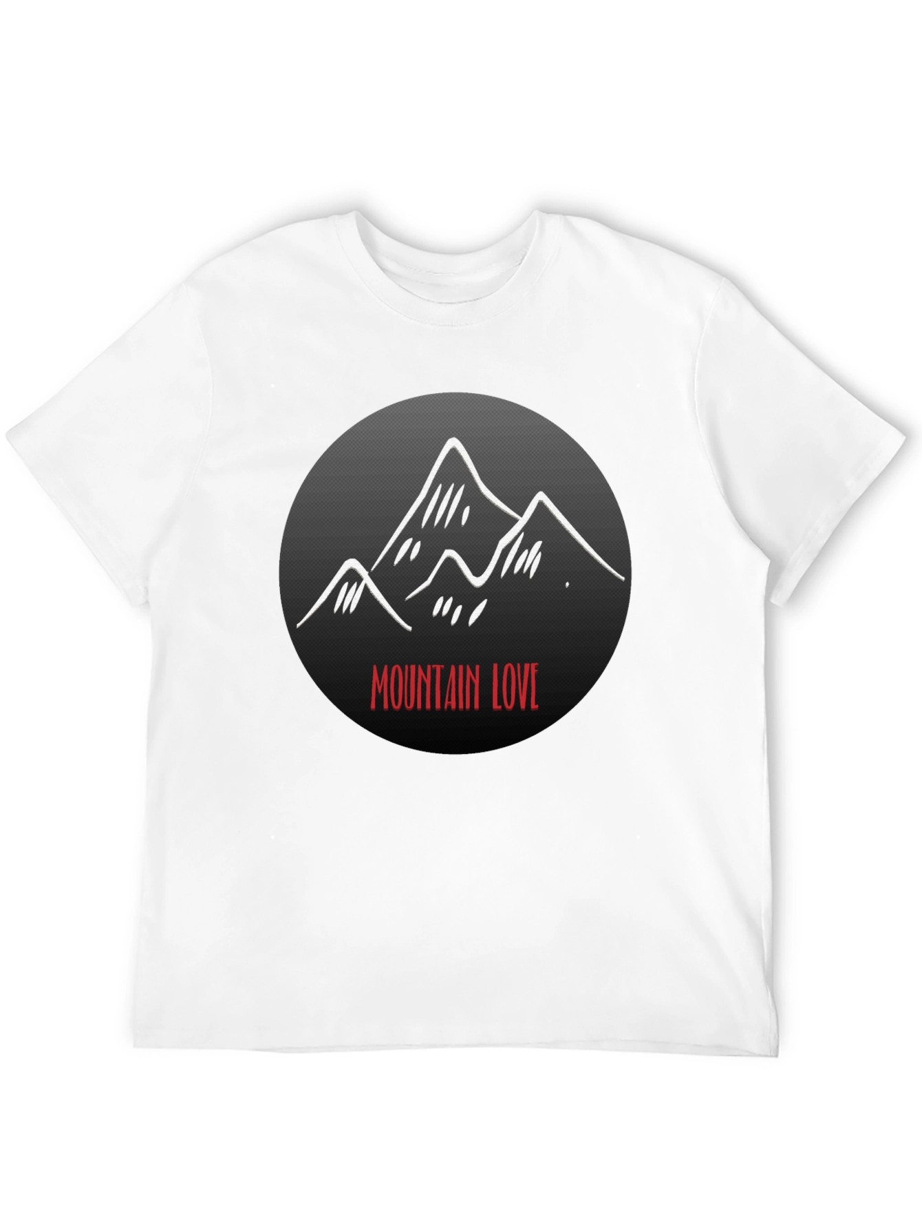 Mountain Love Graphic Tee - Black Unisex T-Shirt