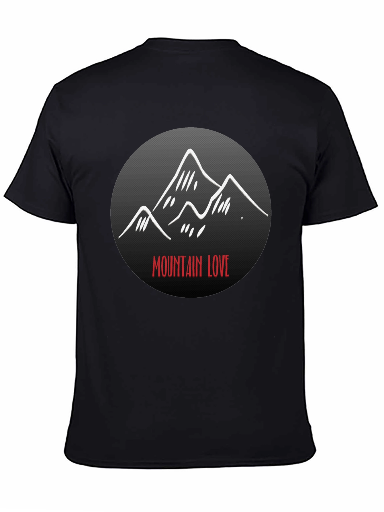 Mountain Love Graphic Tee - Black Unisex T-Shirt