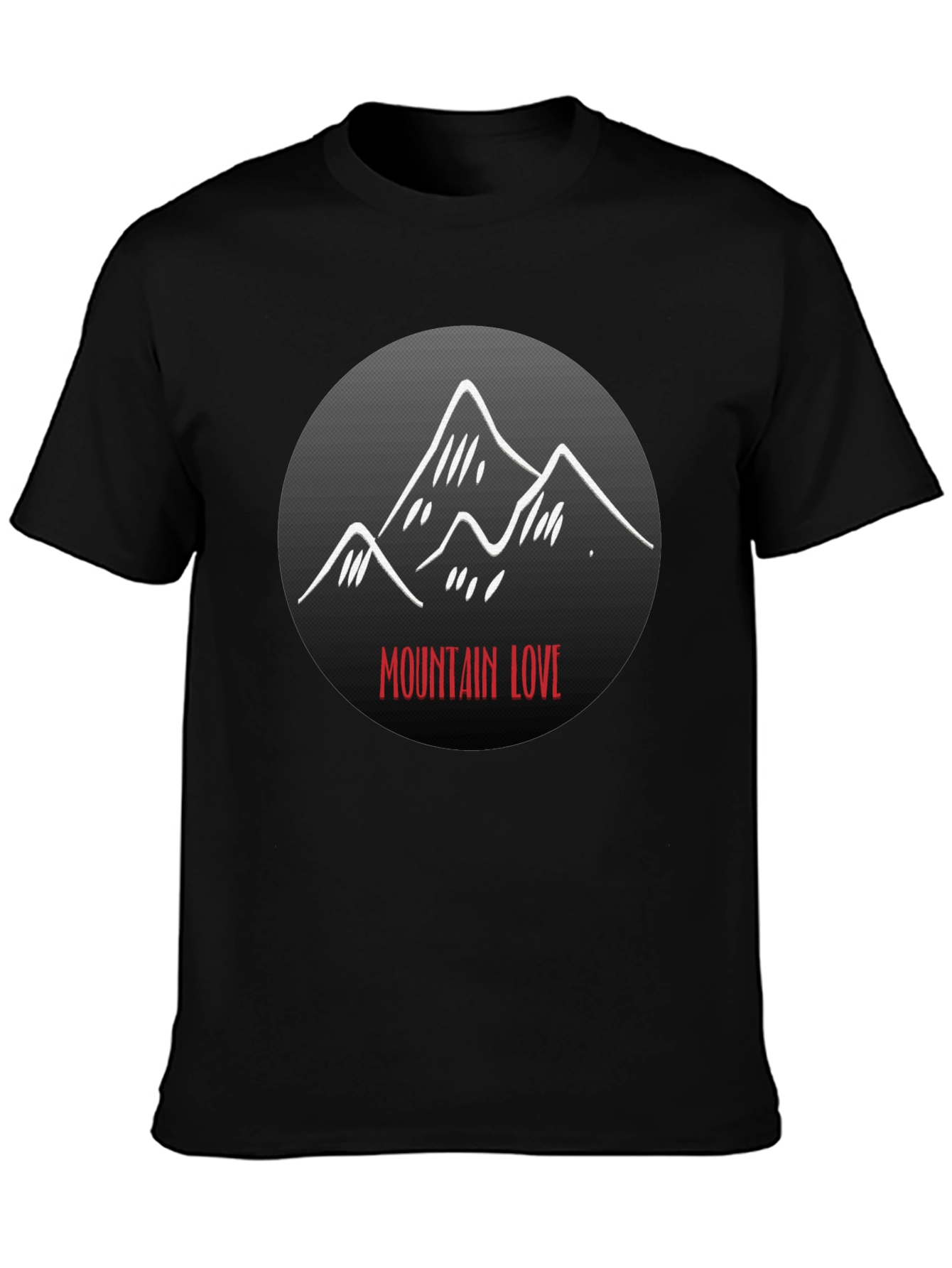 Mountain Love Graphic Tee - Black Unisex T-Shirt
