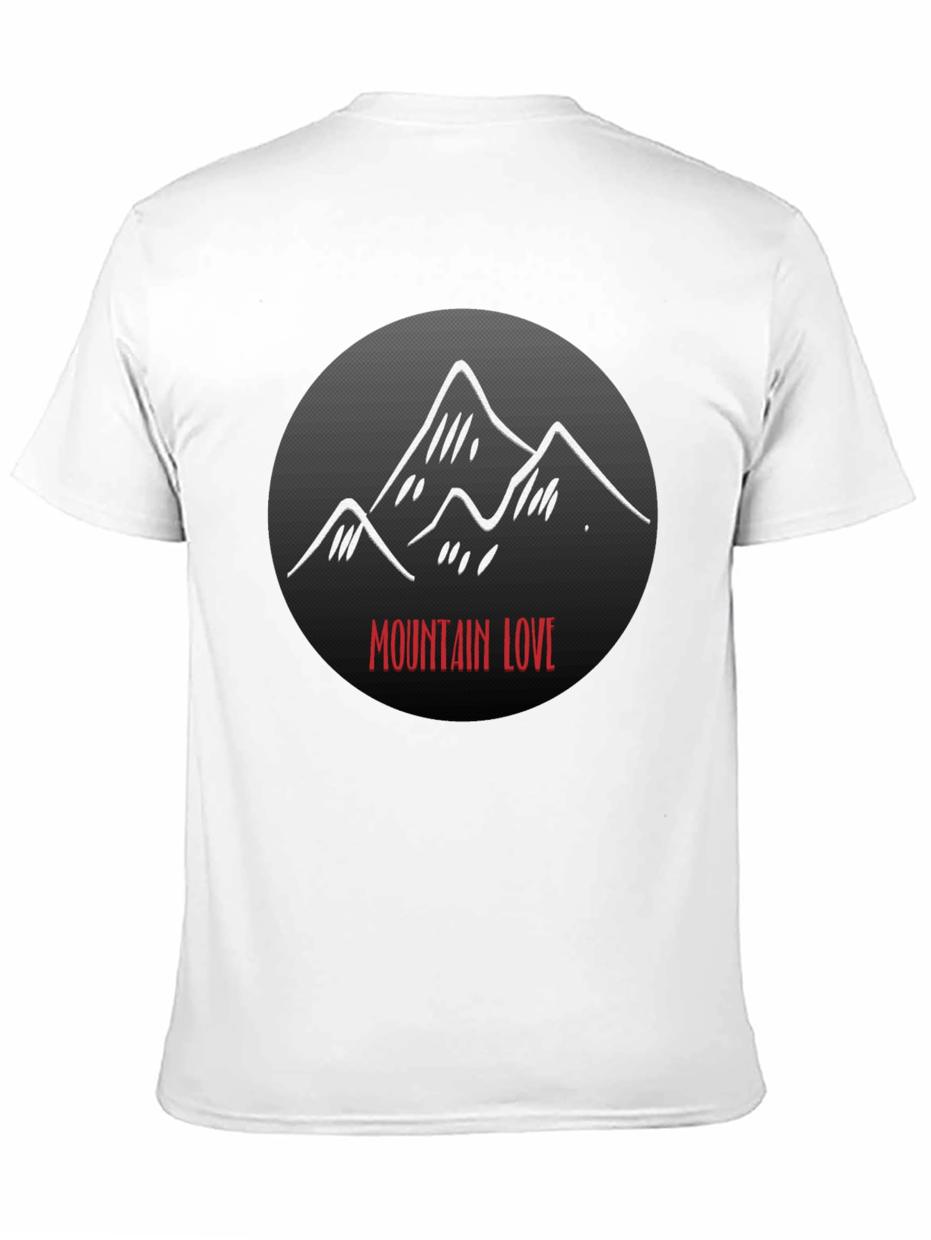 Mountain Love Graphic Tee - Black Unisex T-Shirt