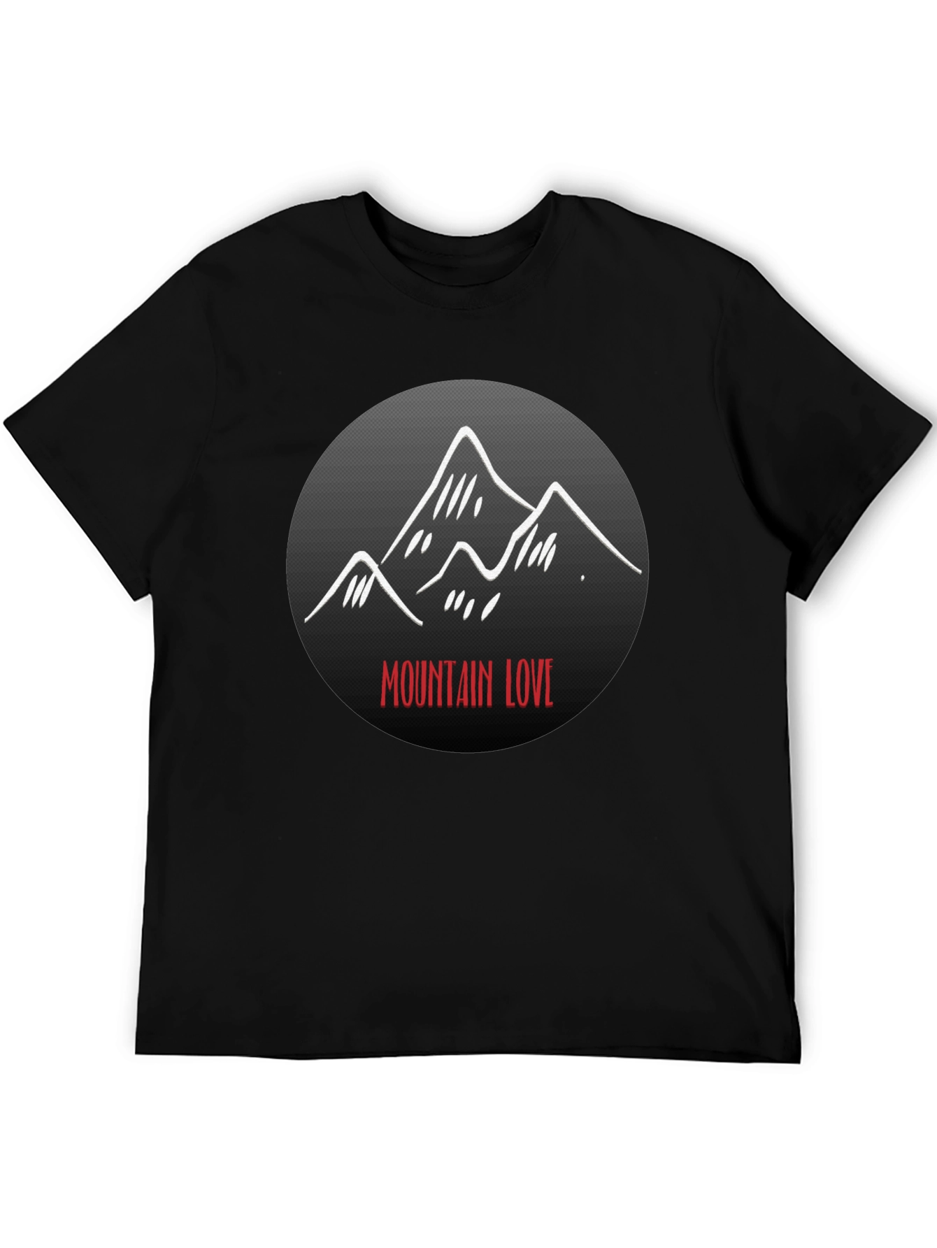 Mountain Love Graphic Tee - Black Unisex T-Shirt