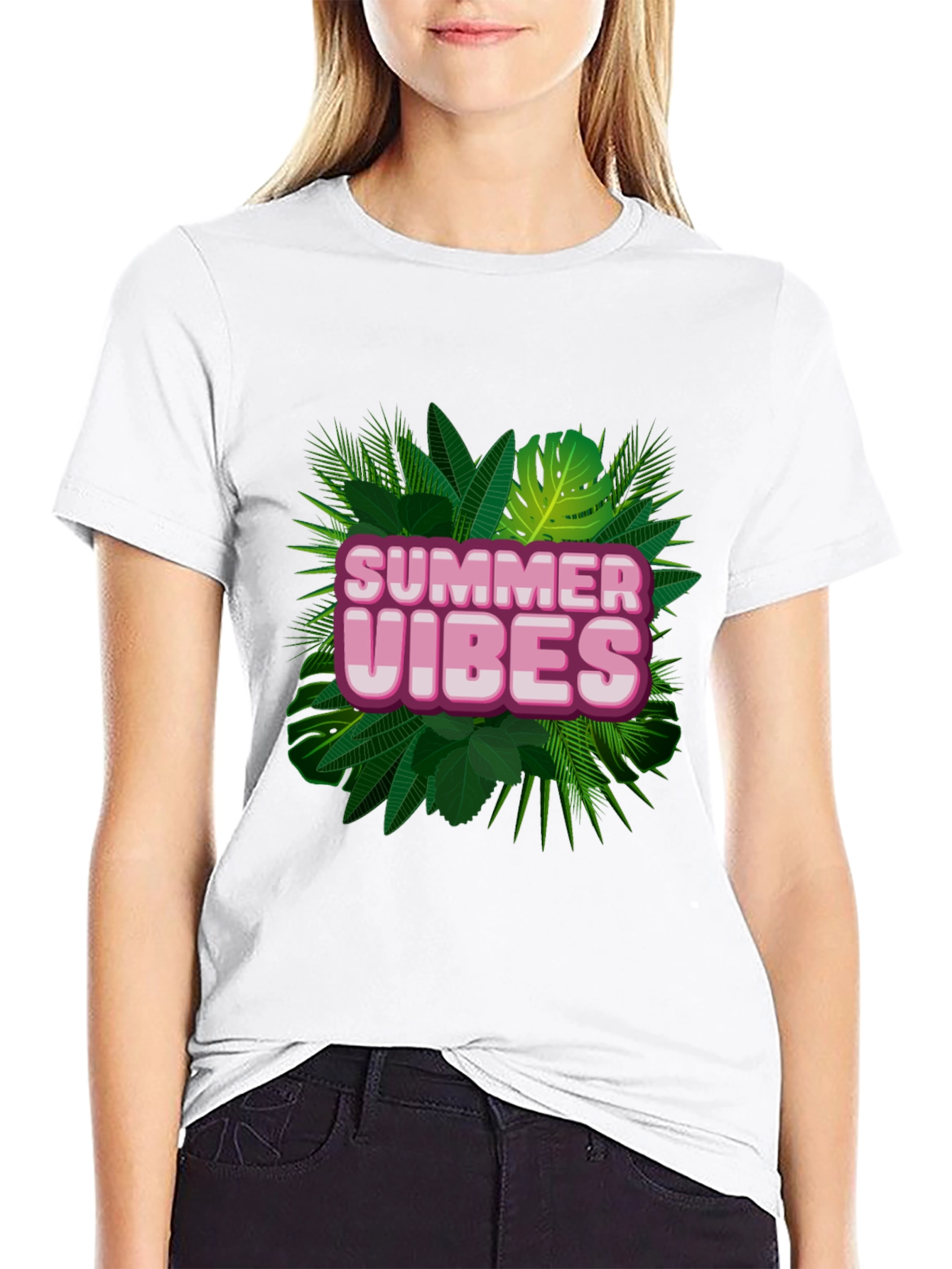 Summer Vibes Tropical Graphic Tee