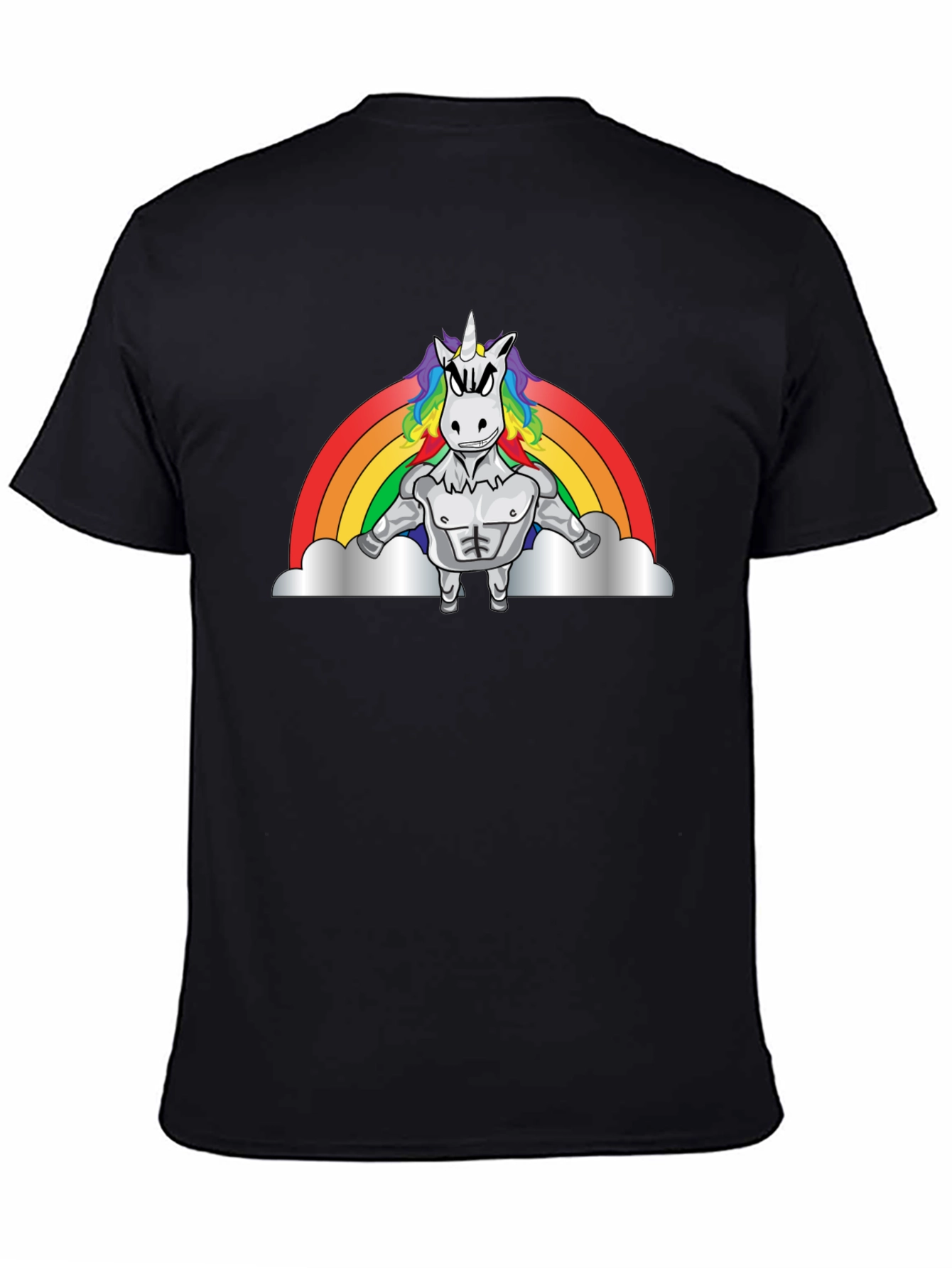 Muscled Unicorn Rainbow T-Shirt