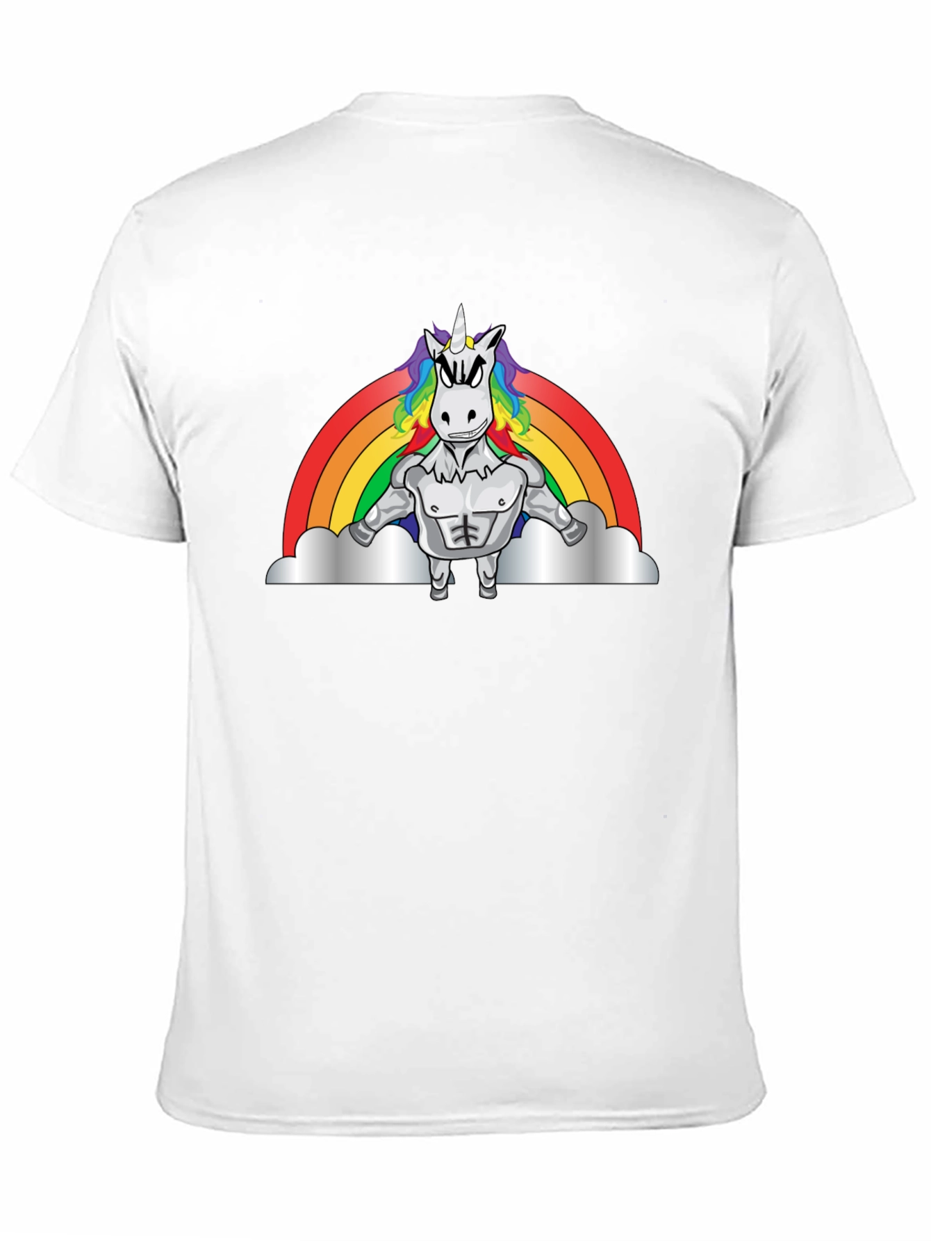 Muscled Unicorn Rainbow T-Shirt