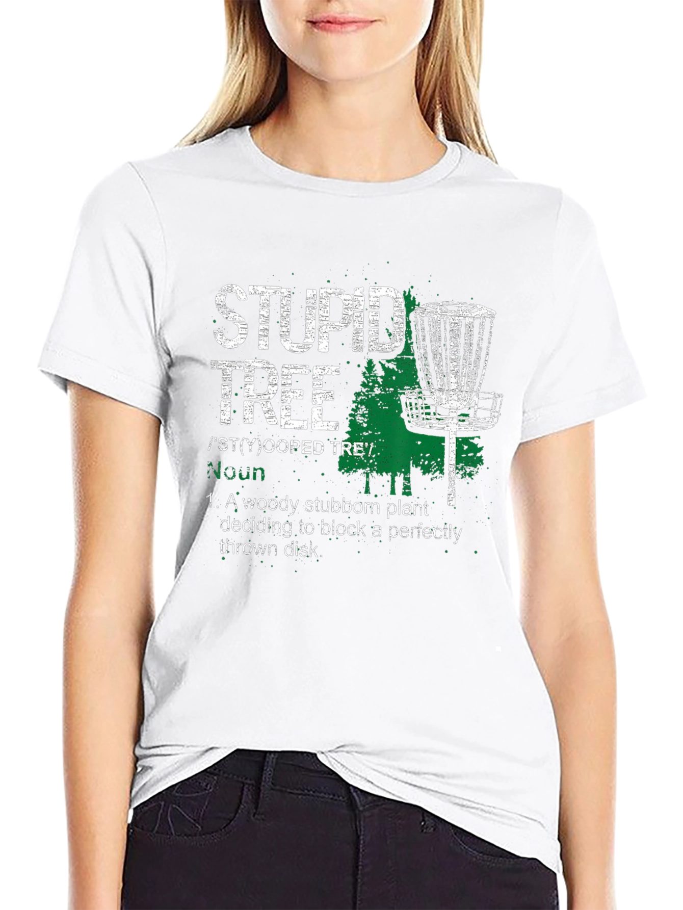 Stupid Tree Disc Golf T-Shirt Funny Disc Golfer Gift
