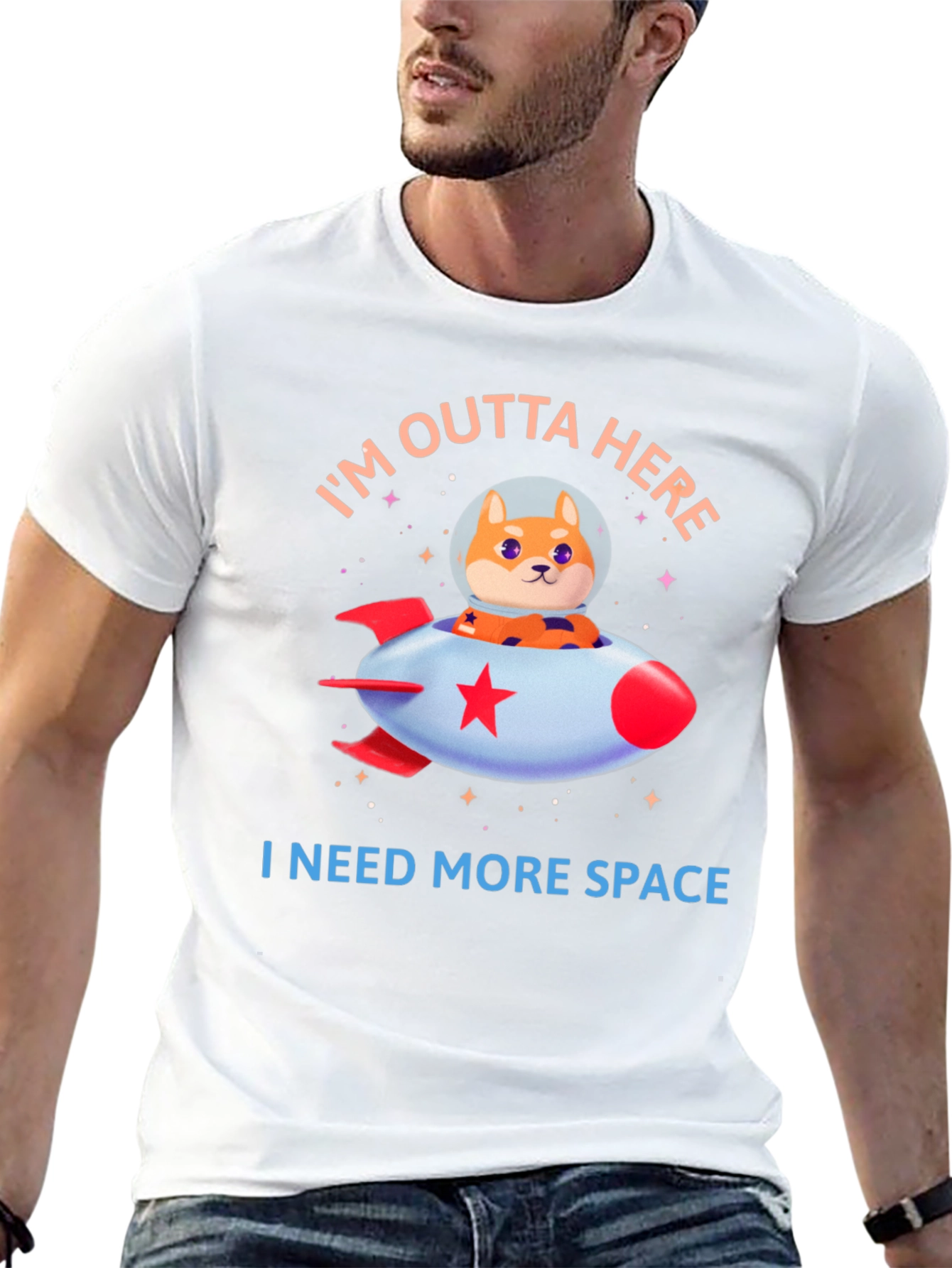 Doge Rocket T-Shirt - Im Outta Here!