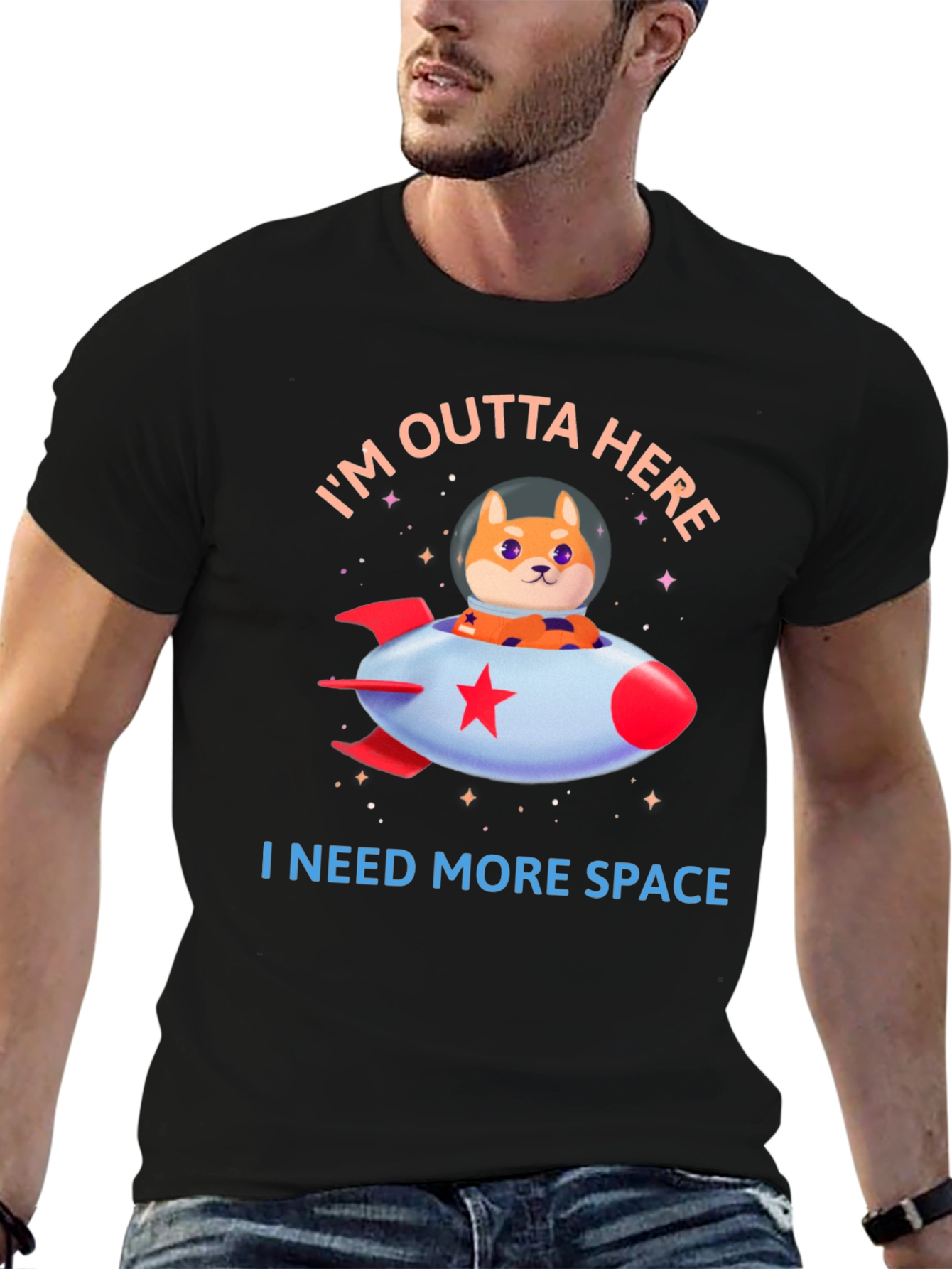 Doge Rocket T-Shirt - Im Outta Here!
