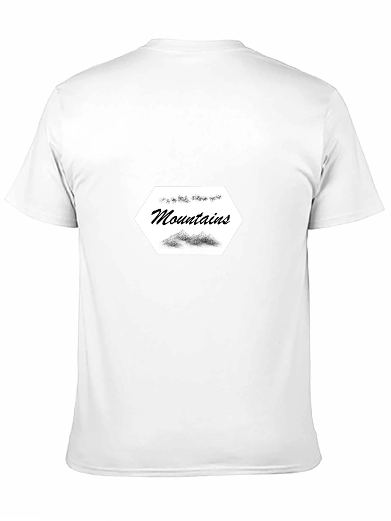 Mountains Graphic Tee - Stylish Black Cotton T-Shirt