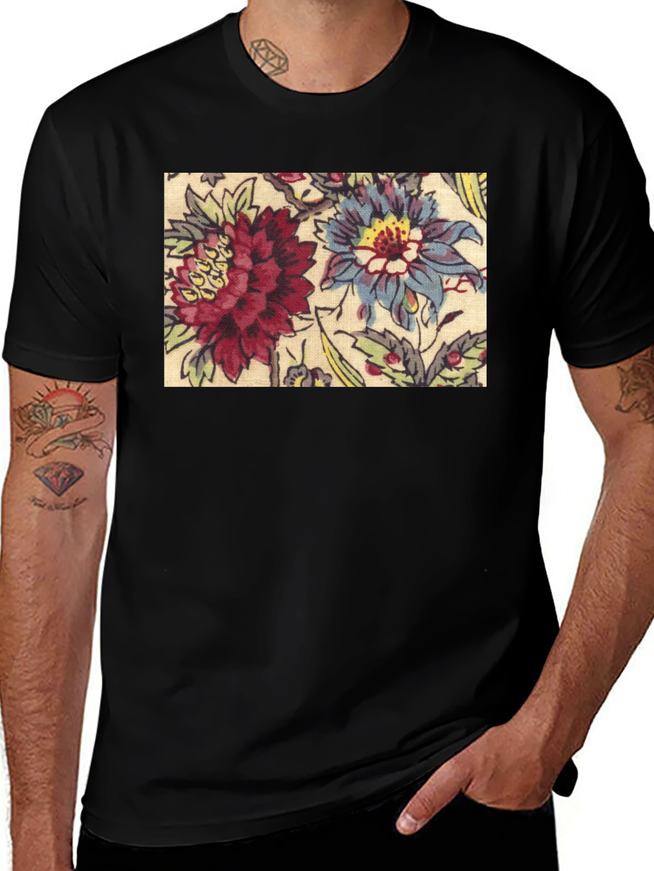 Floral Pattern T-Shirt
