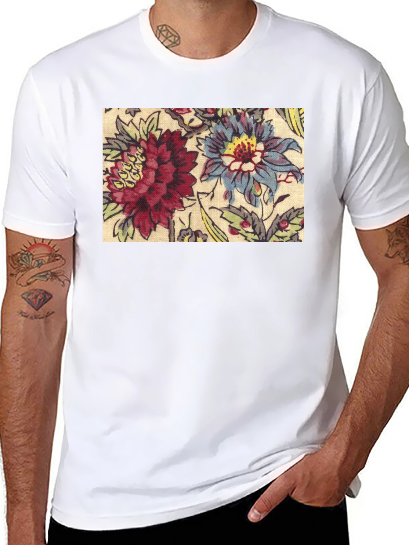 Floral Pattern T-Shirt