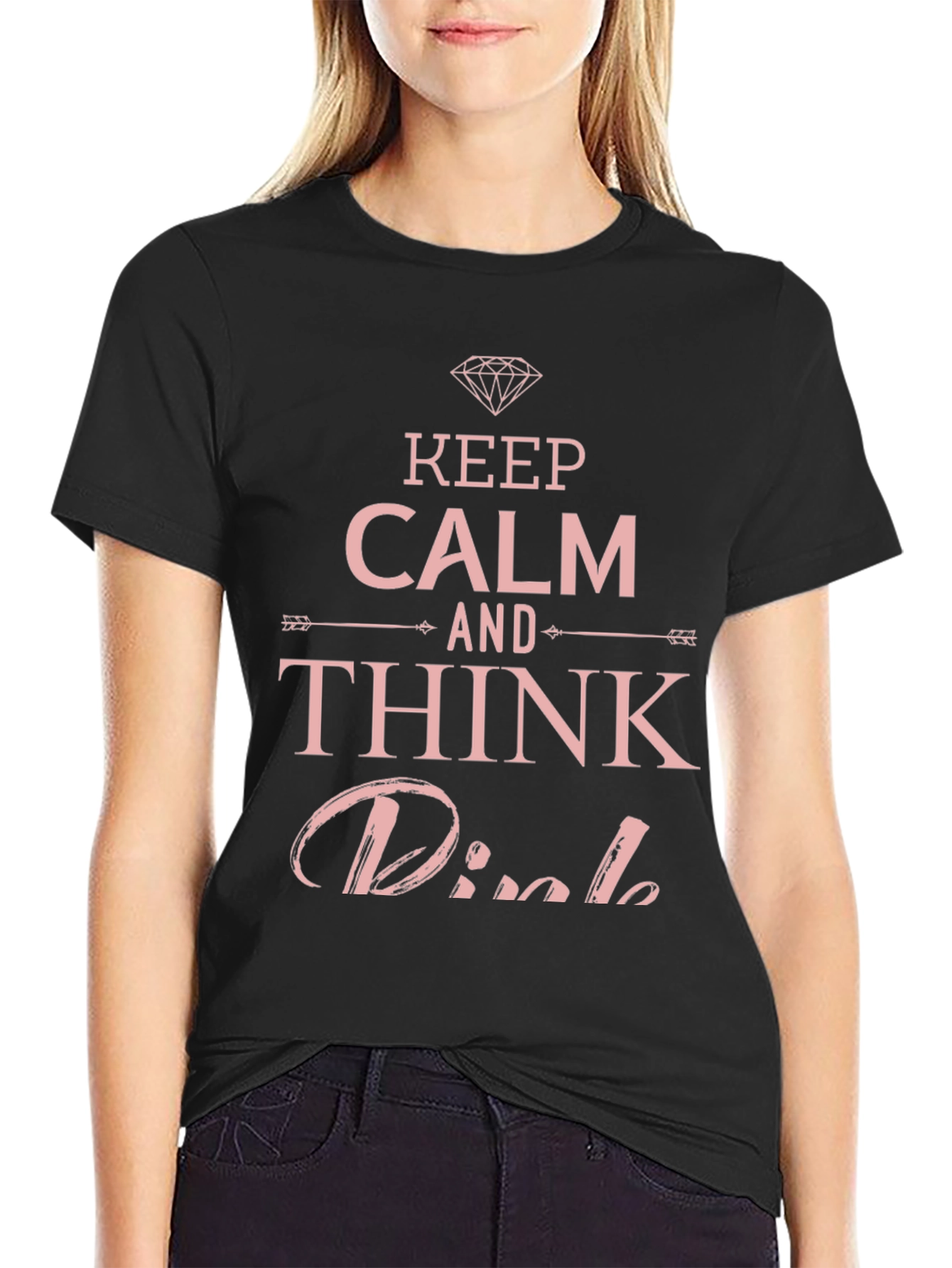 Keep Calm Think Pink T-Shirt
