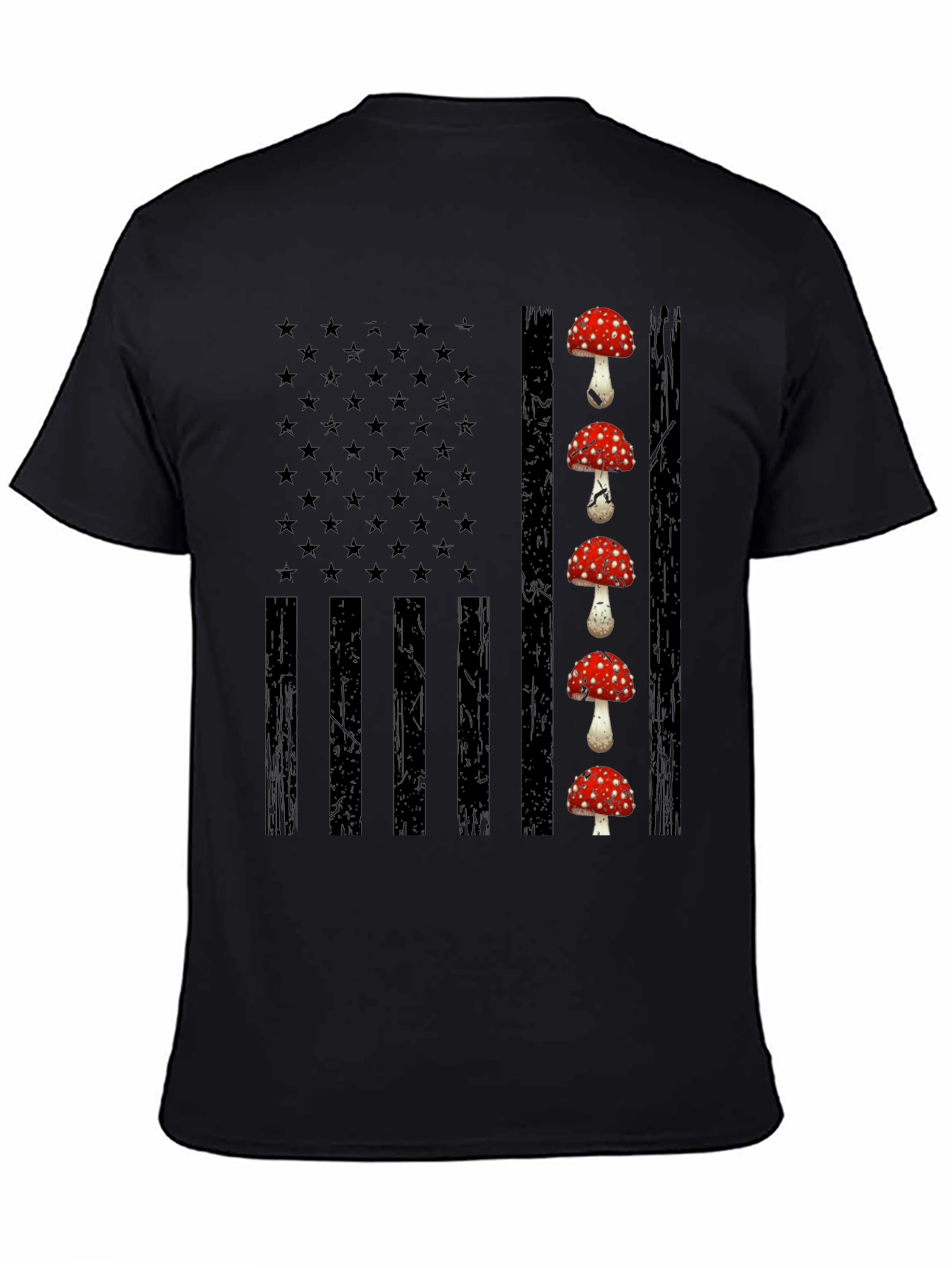 Mushroom USA Flag Graphic Tee
