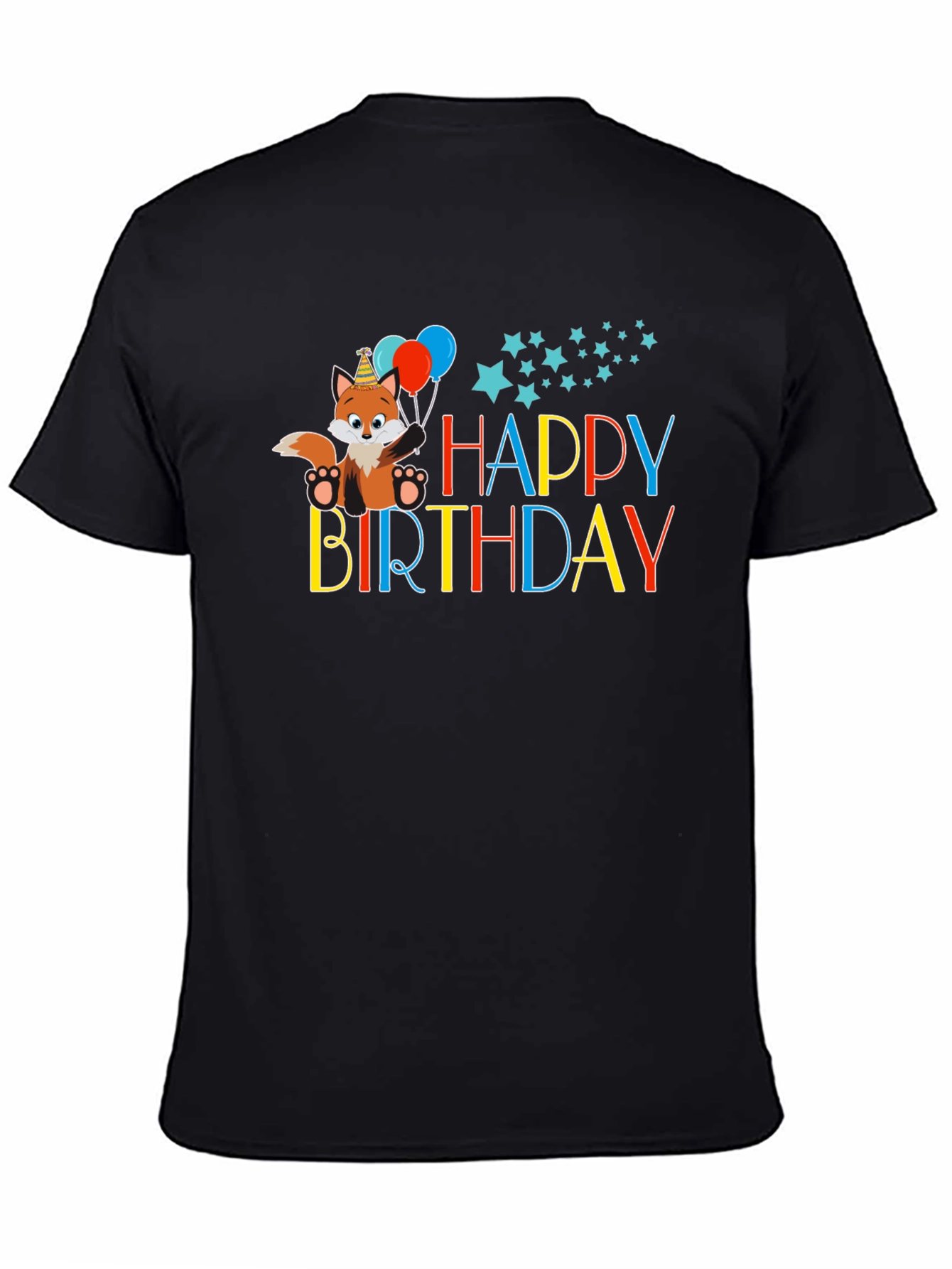 Happy Birthday Fox Graphic Tee
