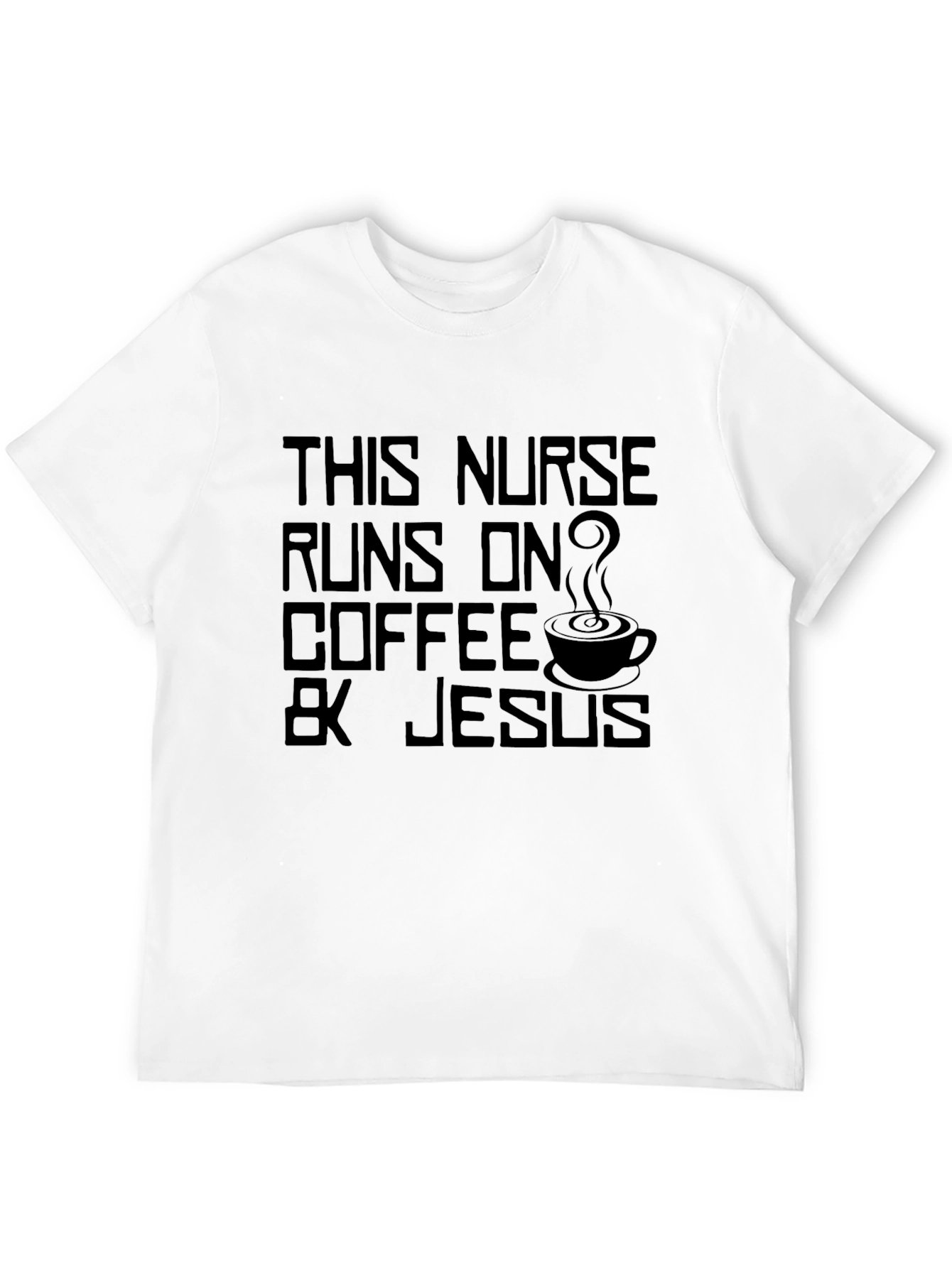 Nurse Coffee & Jesus Graphic T-Shirt