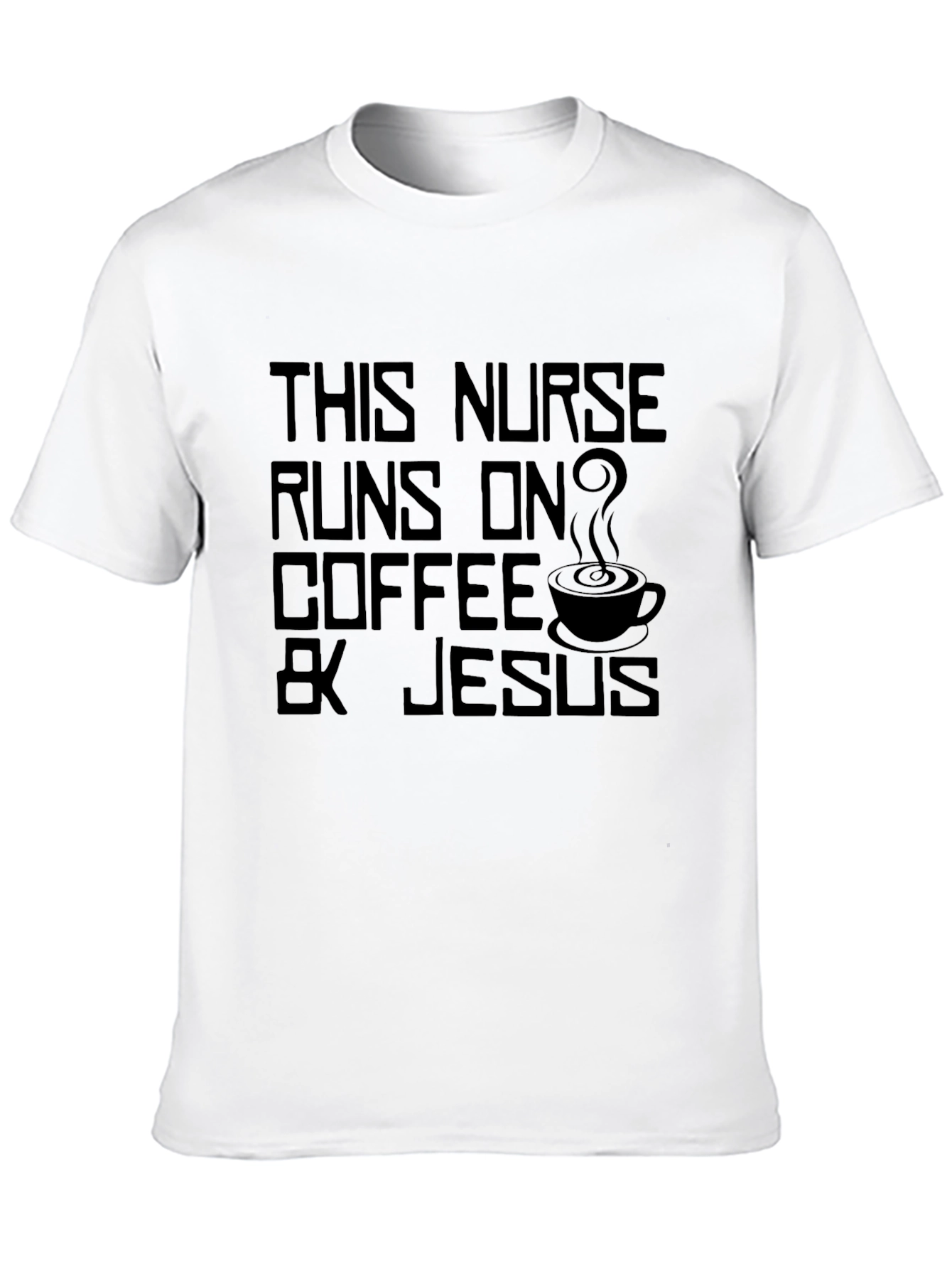 Nurse Coffee & Jesus Graphic T-Shirt