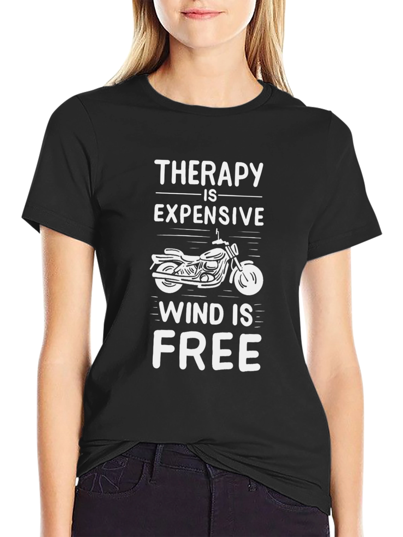 Therapy is Expensive Wind is Free Graphic T-Shirt