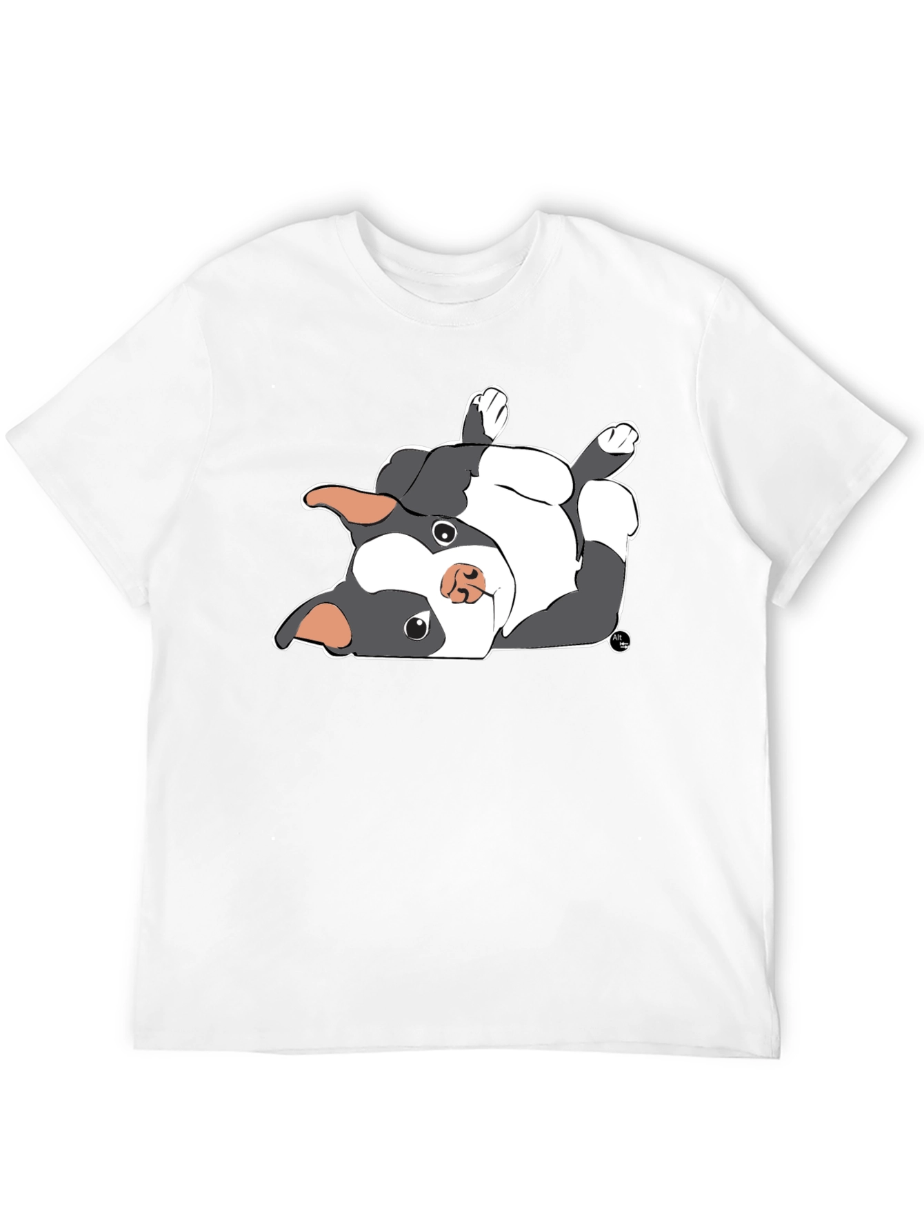 Upside Down Boston Terrier Graphic T-Shirt