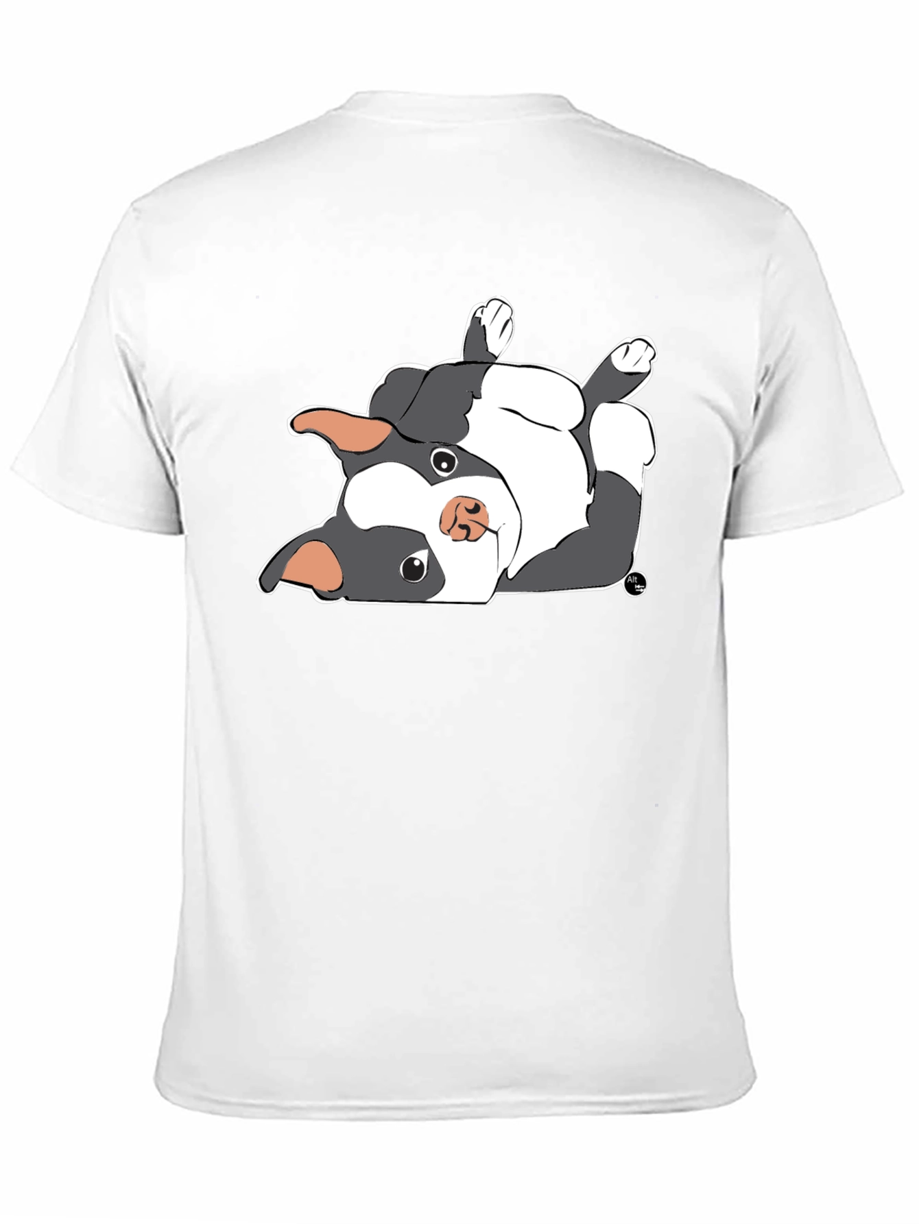 Upside Down Boston Terrier Graphic T-Shirt