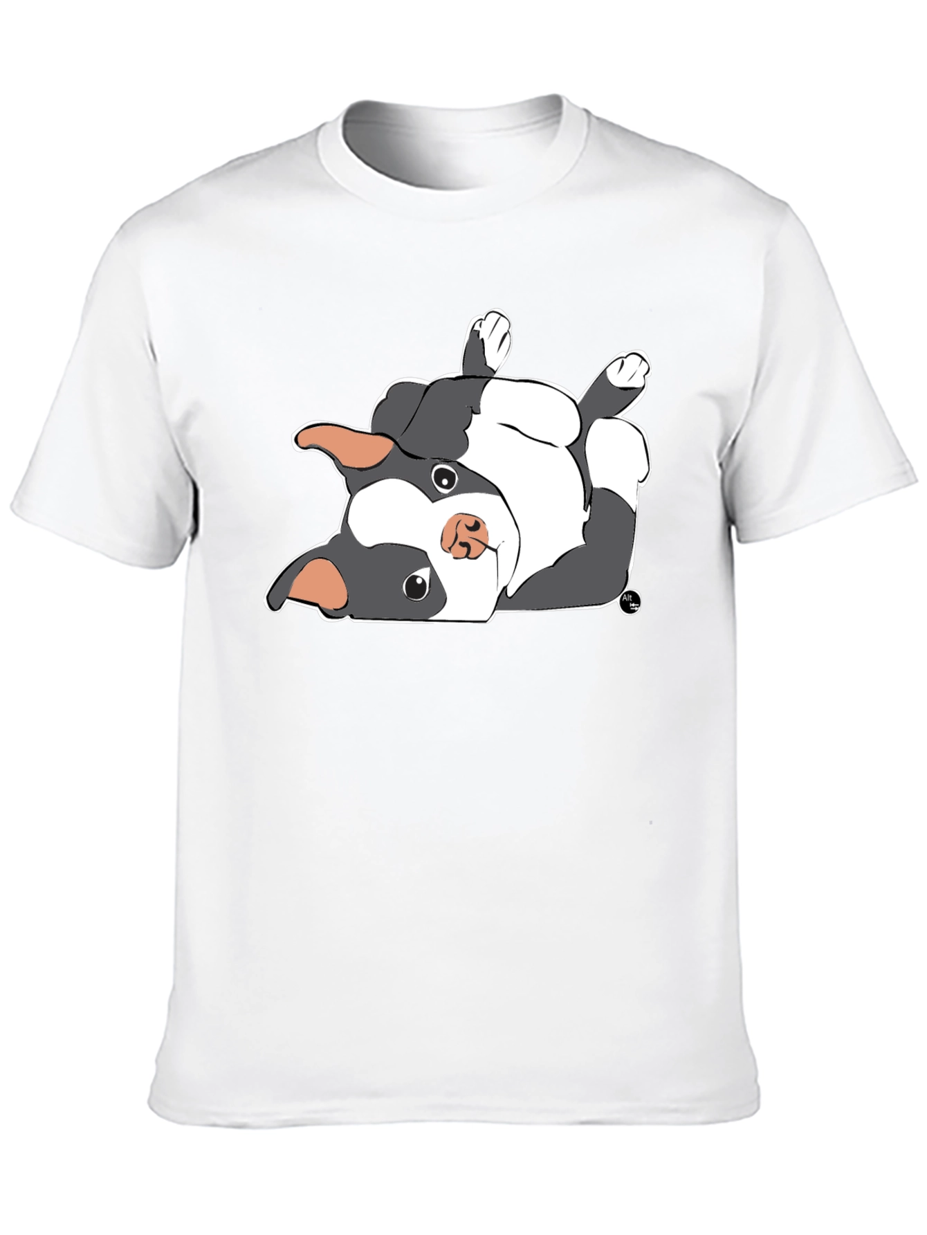 Upside Down Boston Terrier Graphic T-Shirt