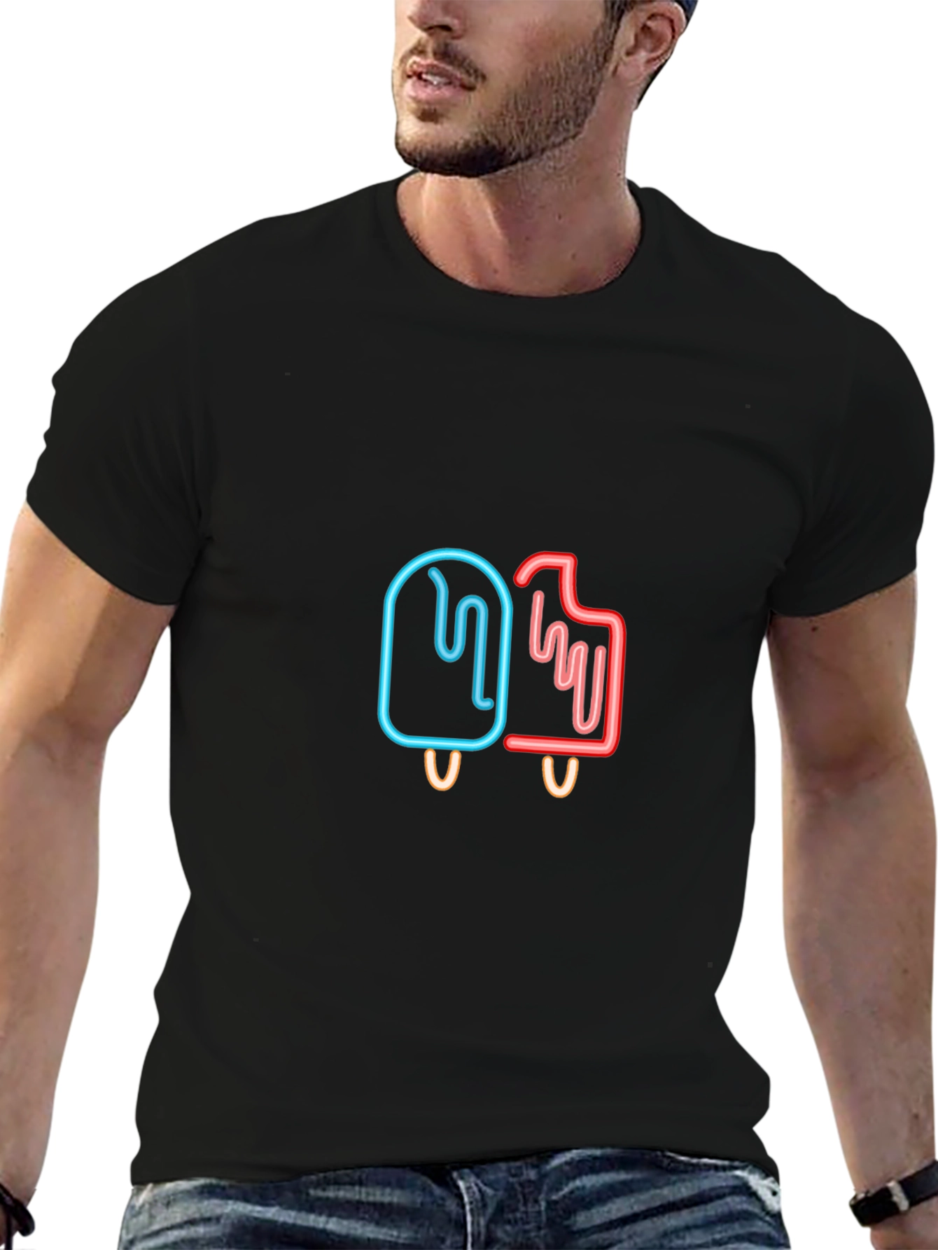 Neon Popsicle T-Shirt - Cool Graphic Tee