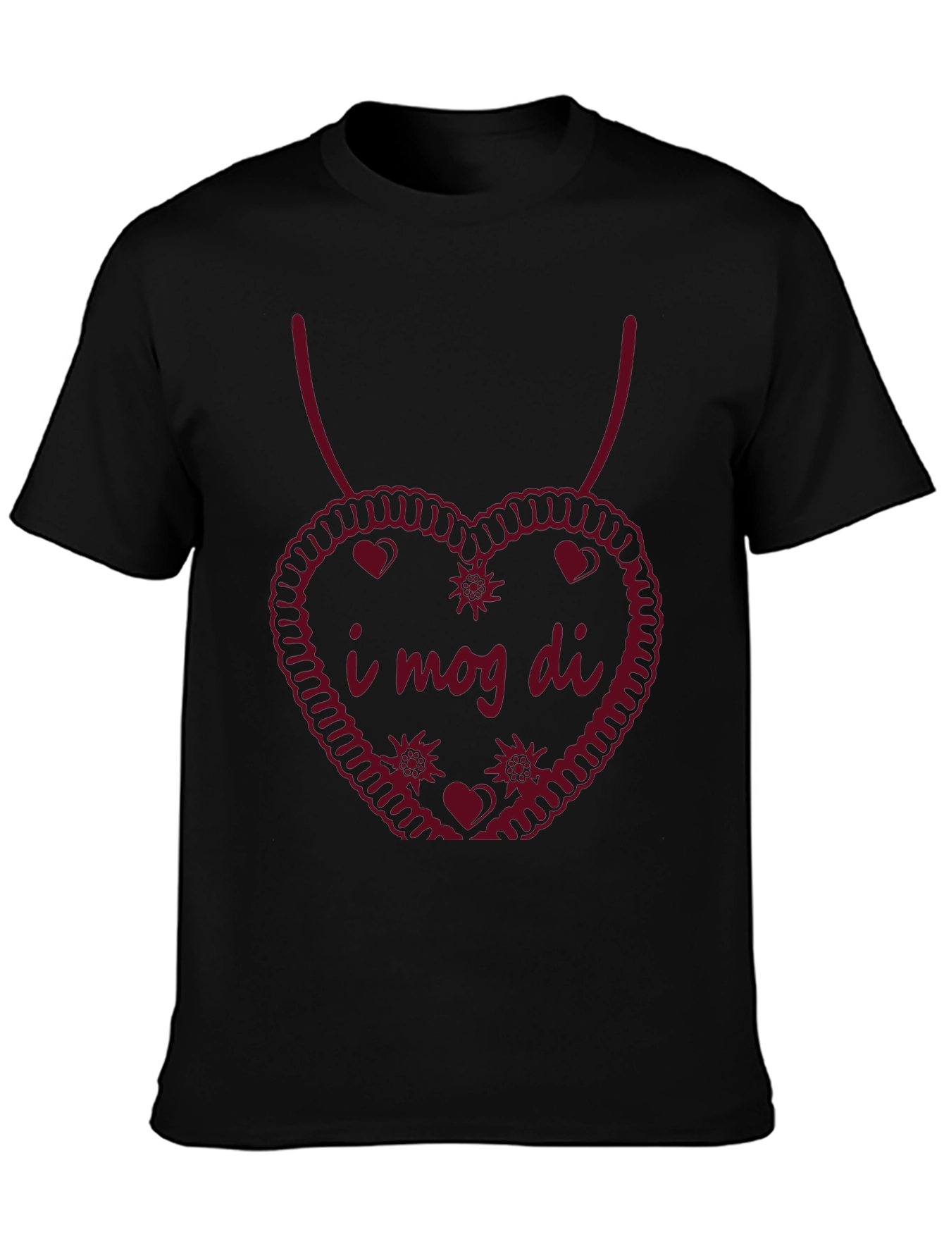 I Mog Di T-Shirt - Heart Design Bavarian Love